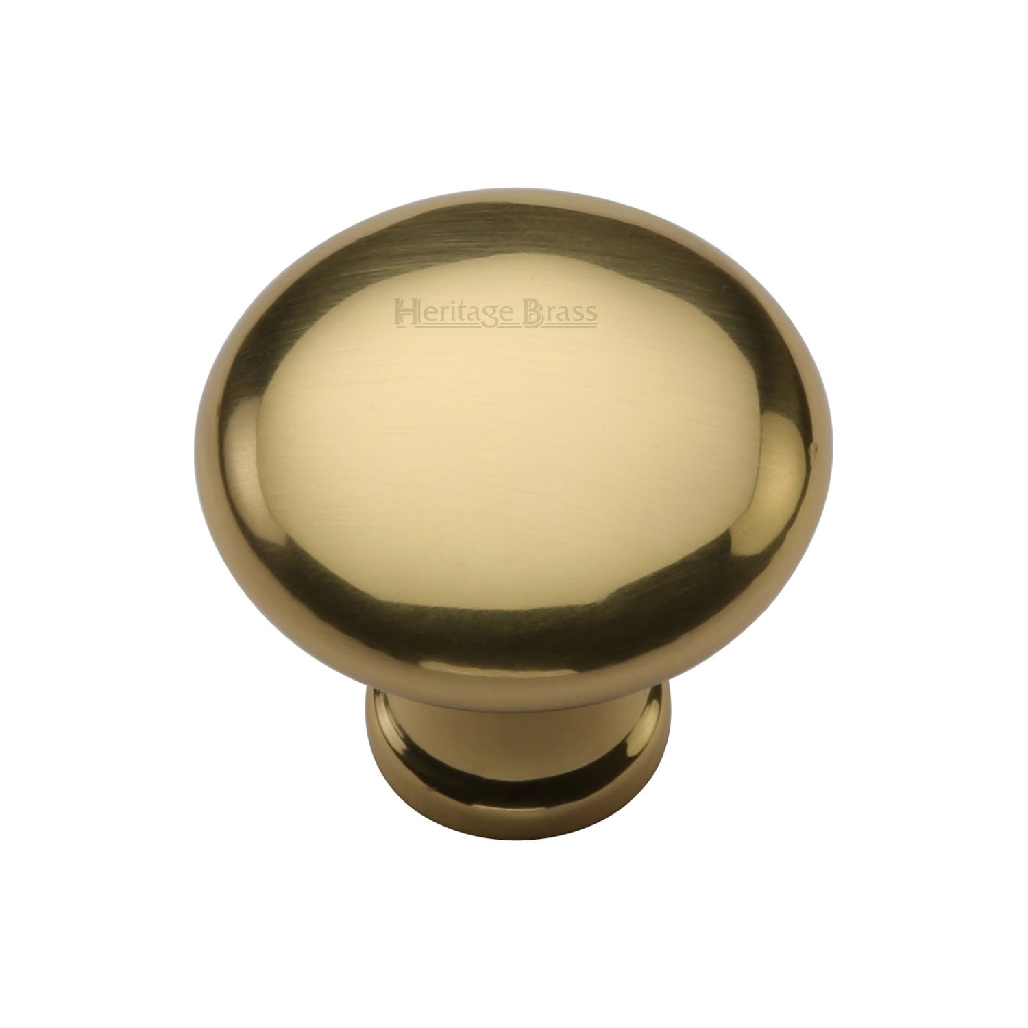 Heritage Brass Cabinet Knob Victorian Round Design 32mm