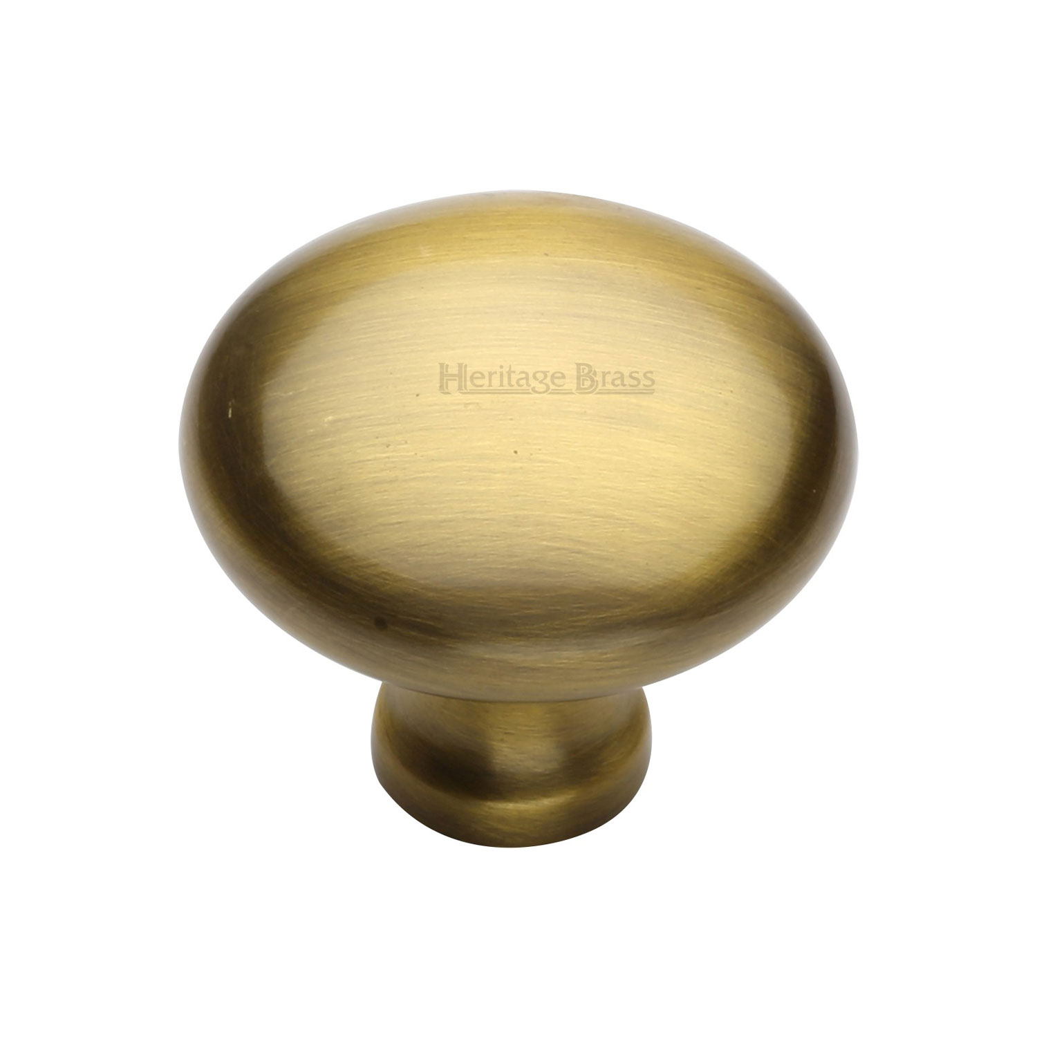 Heritage Brass Cabinet Knob Victorian Round Design 38mm