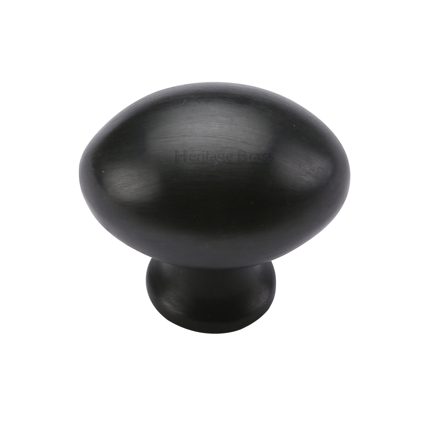 Heritage Brass Cabinet Knob Victorian Oval Design 32mm