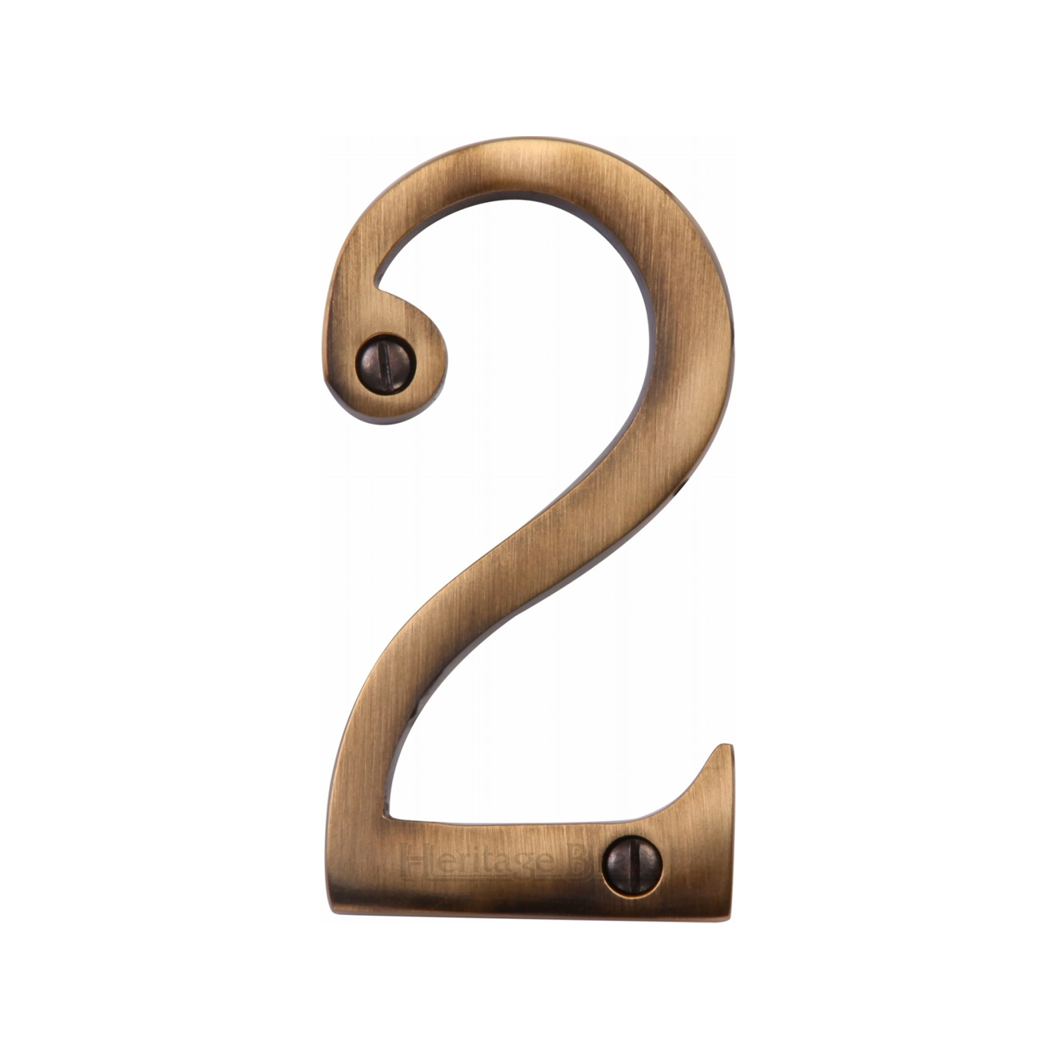 Heritage Brass Numeral 2 Face Fix 76mm (3")