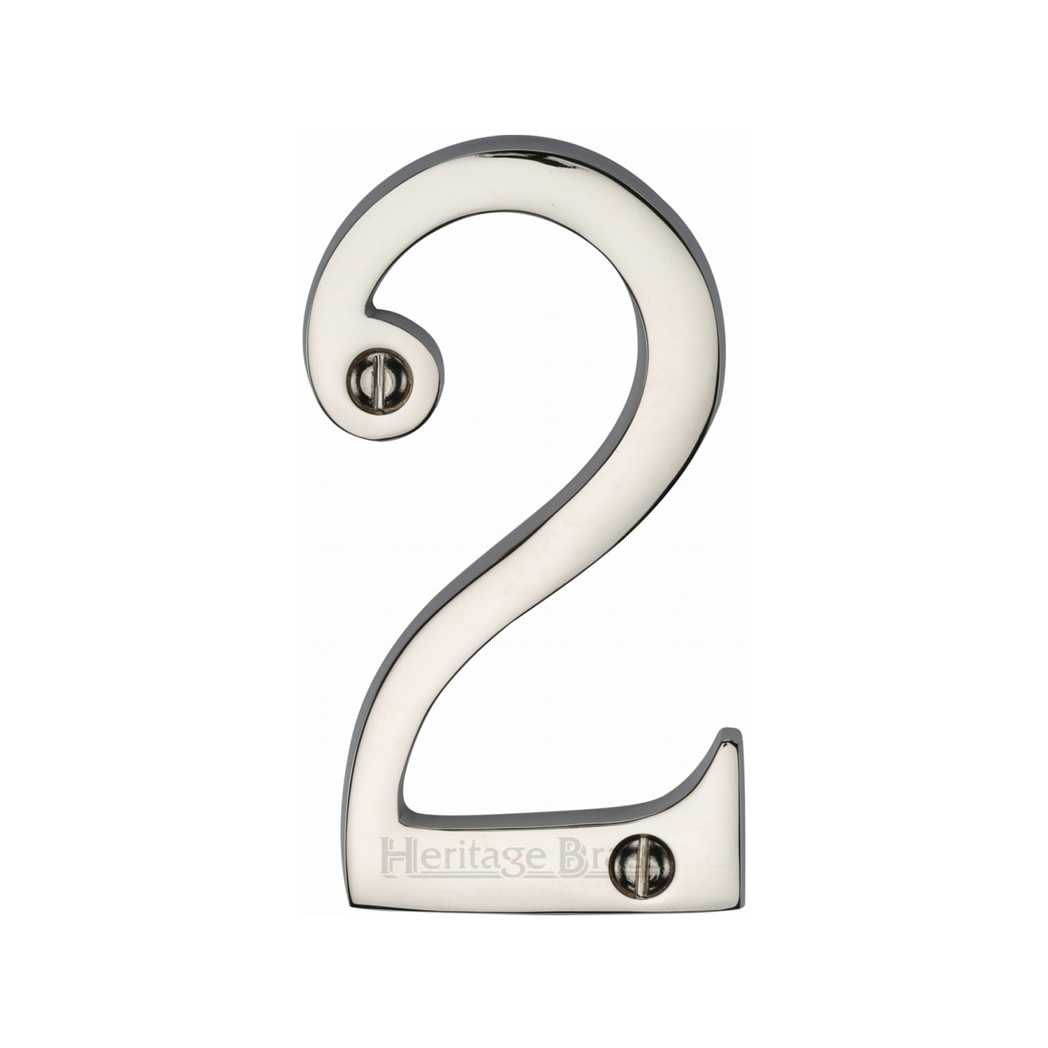 Heritage Brass Numeral 2 Face Fix 76mm (3")