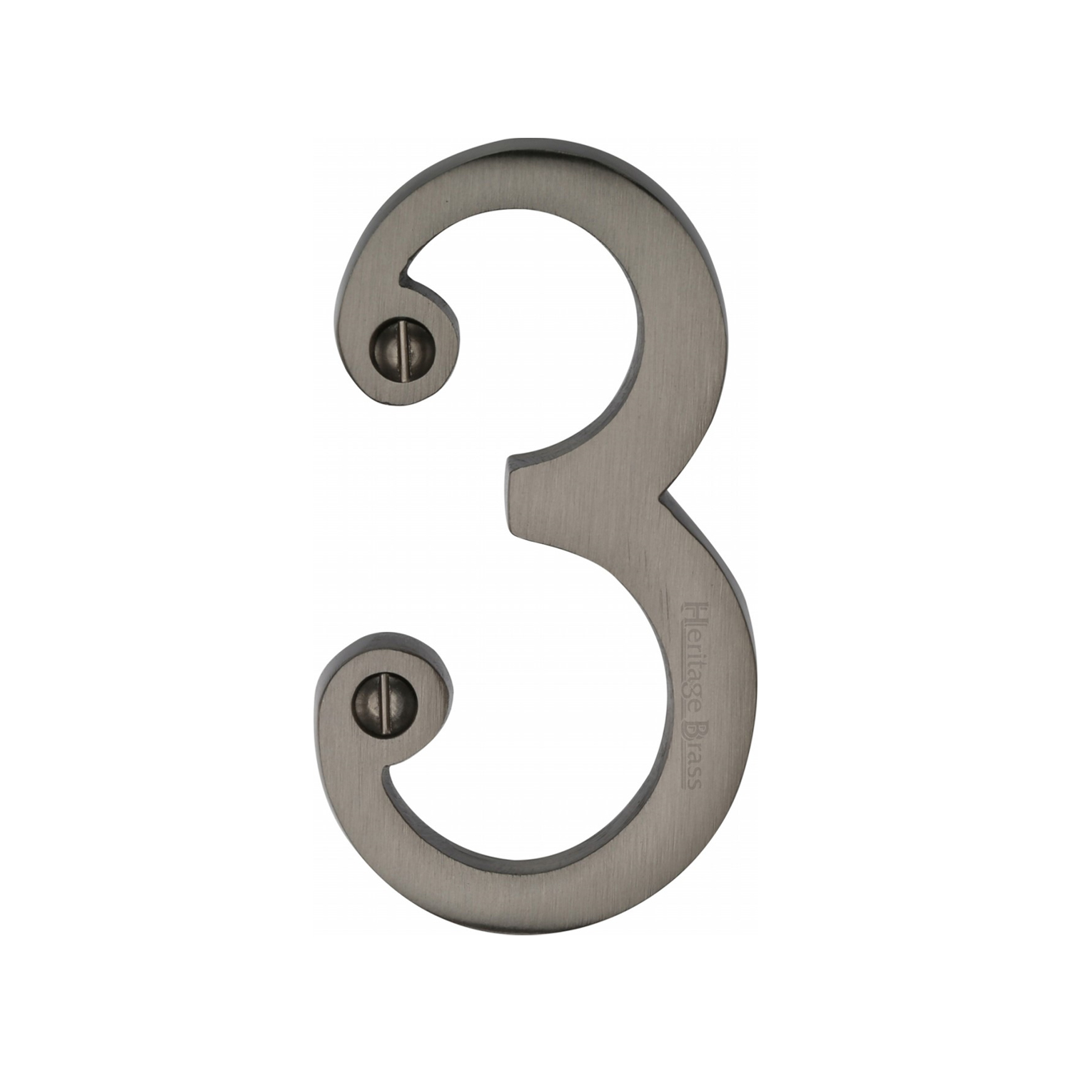 Heritage Brass Numeral 3 Face Fix 76mm (3")