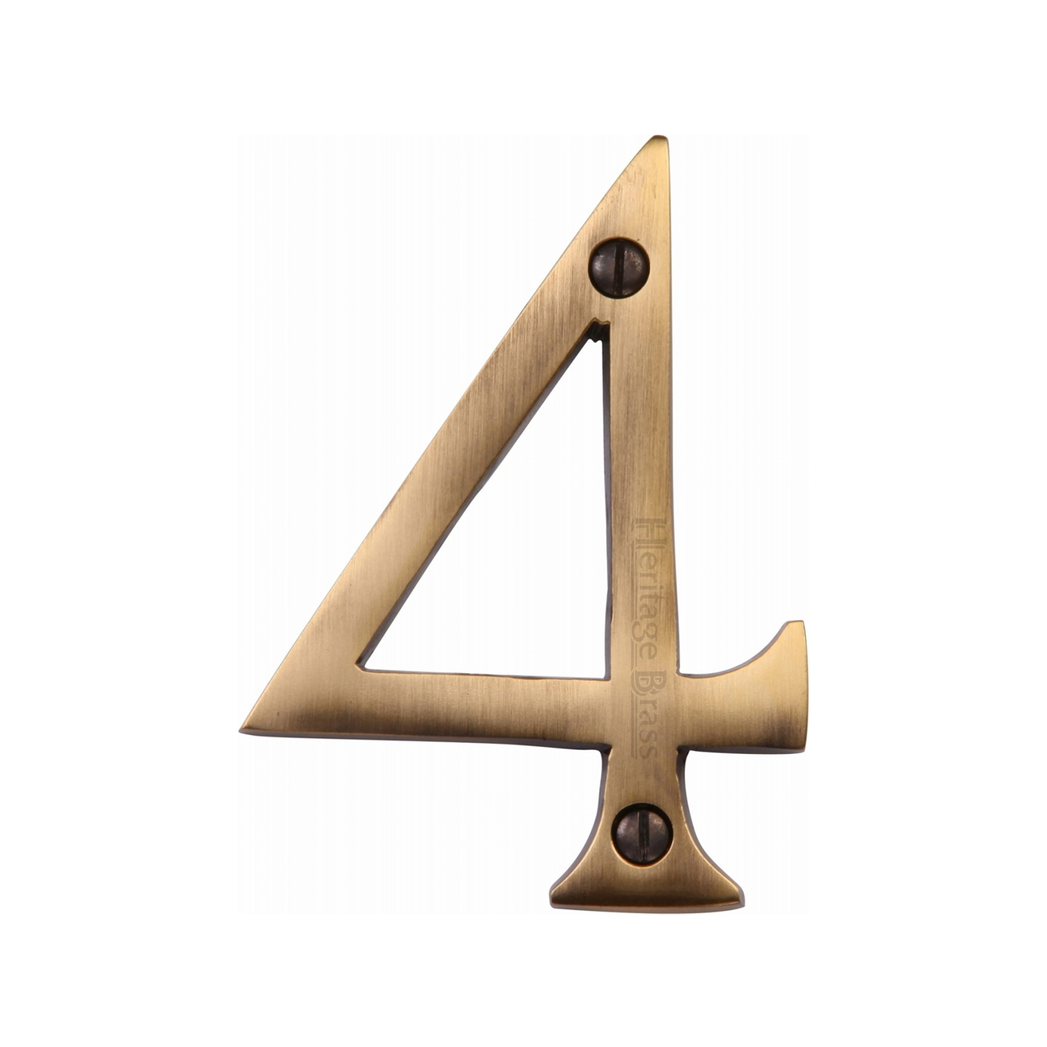 Heritage Brass Numeral 4 Face Fix 76mm (3")