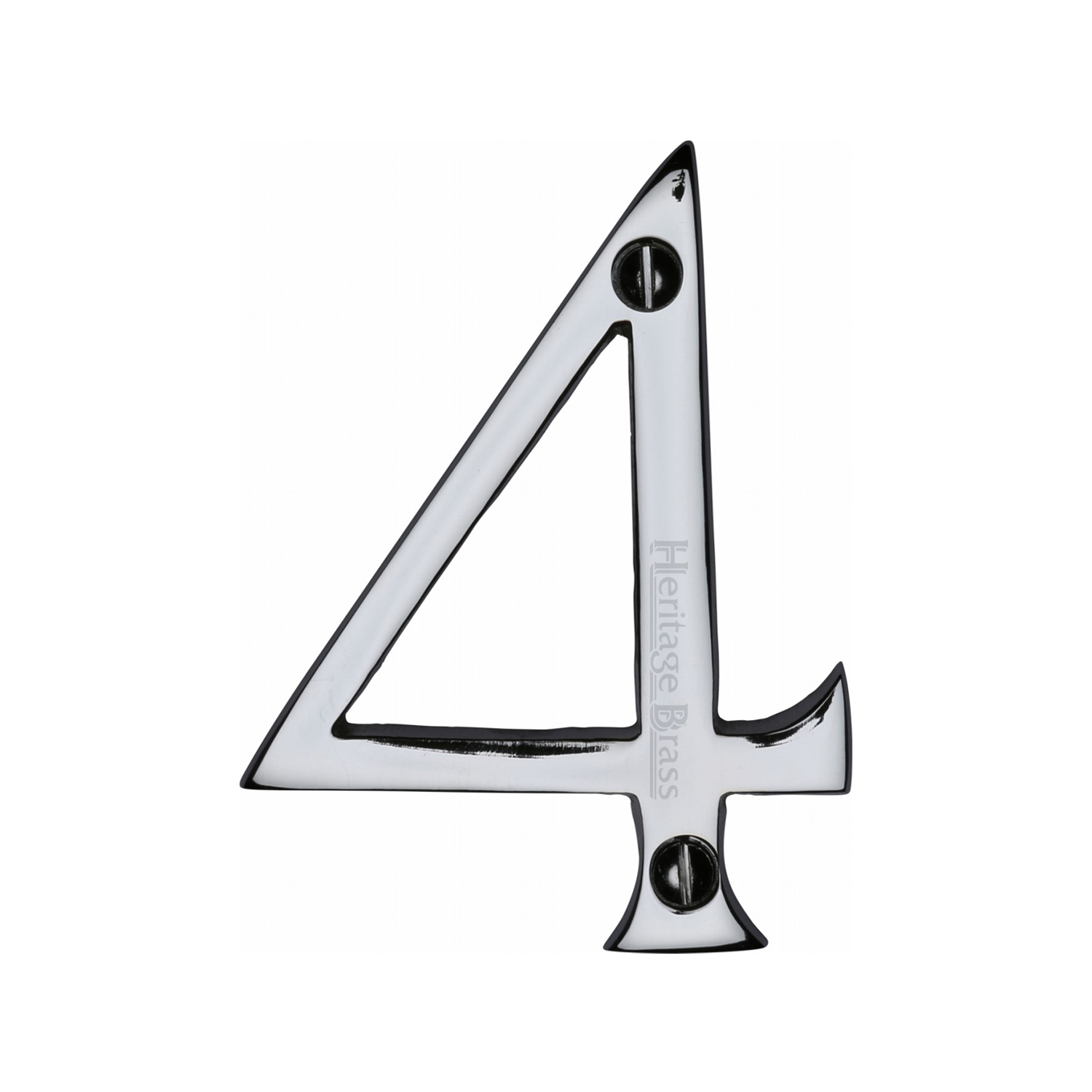 Heritage Brass Numeral 4 Face Fix 76mm (3")
