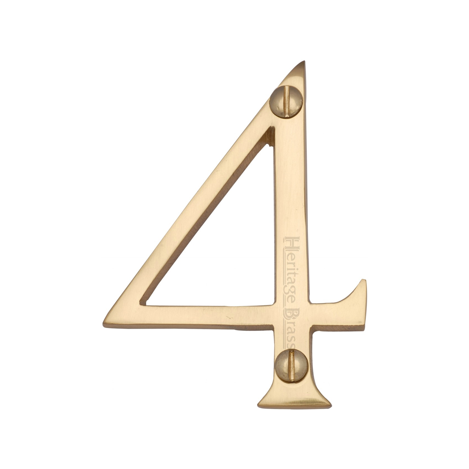 Heritage Brass Numeral 4 Face Fix 76mm (3")