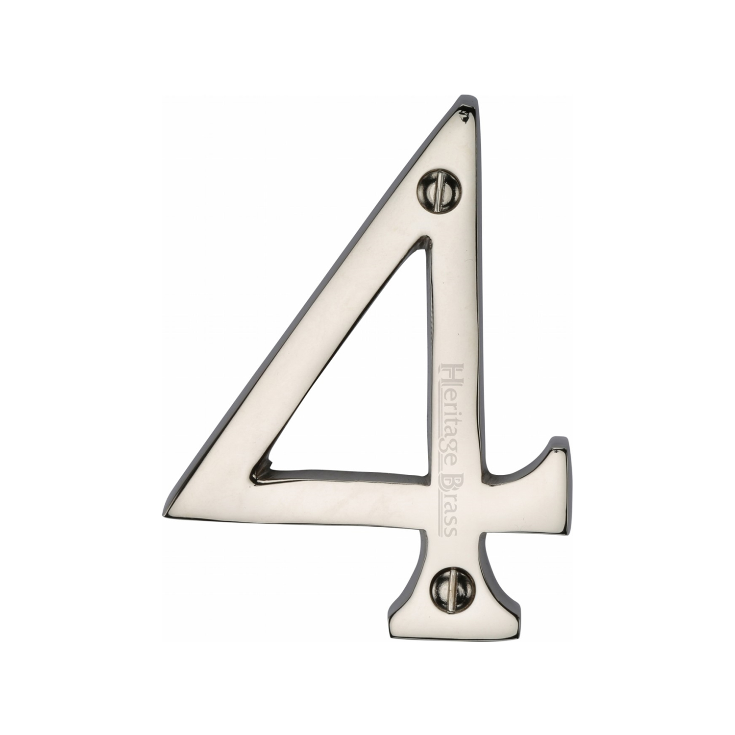Heritage Brass Numeral 4 Face Fix 76mm (3")