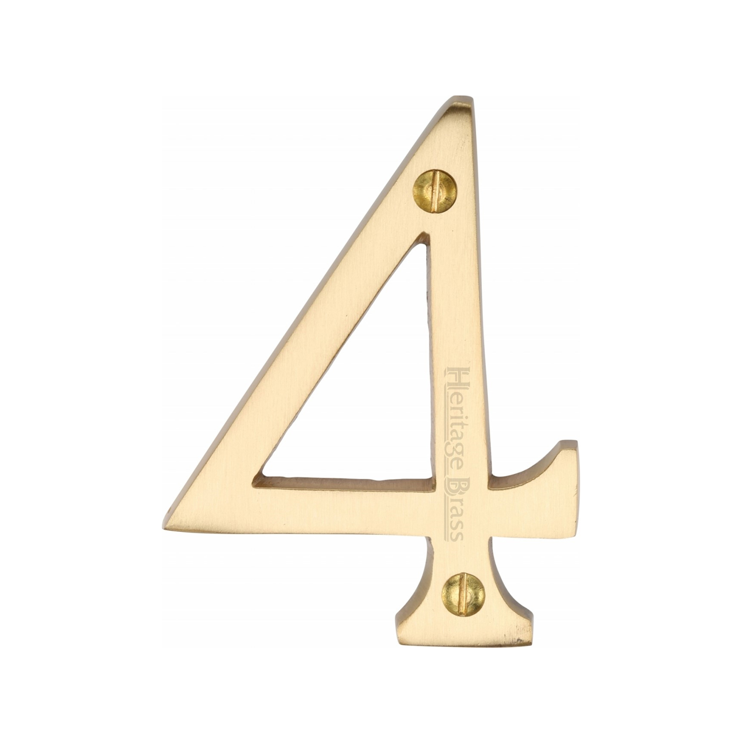 Heritage Brass Numeral 4 Face Fix 76mm (3")