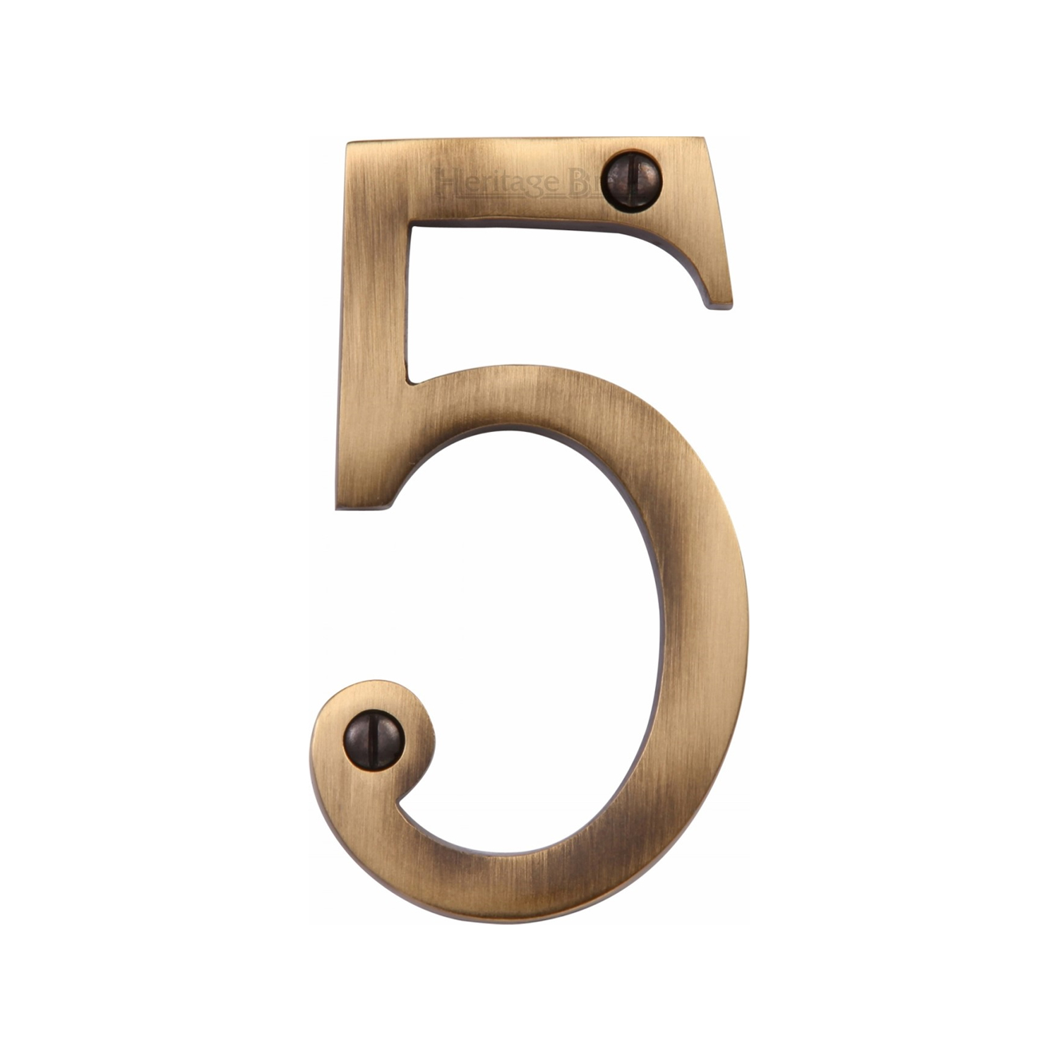 Heritage Brass Numeral 5 Face Fix 76mm (3")