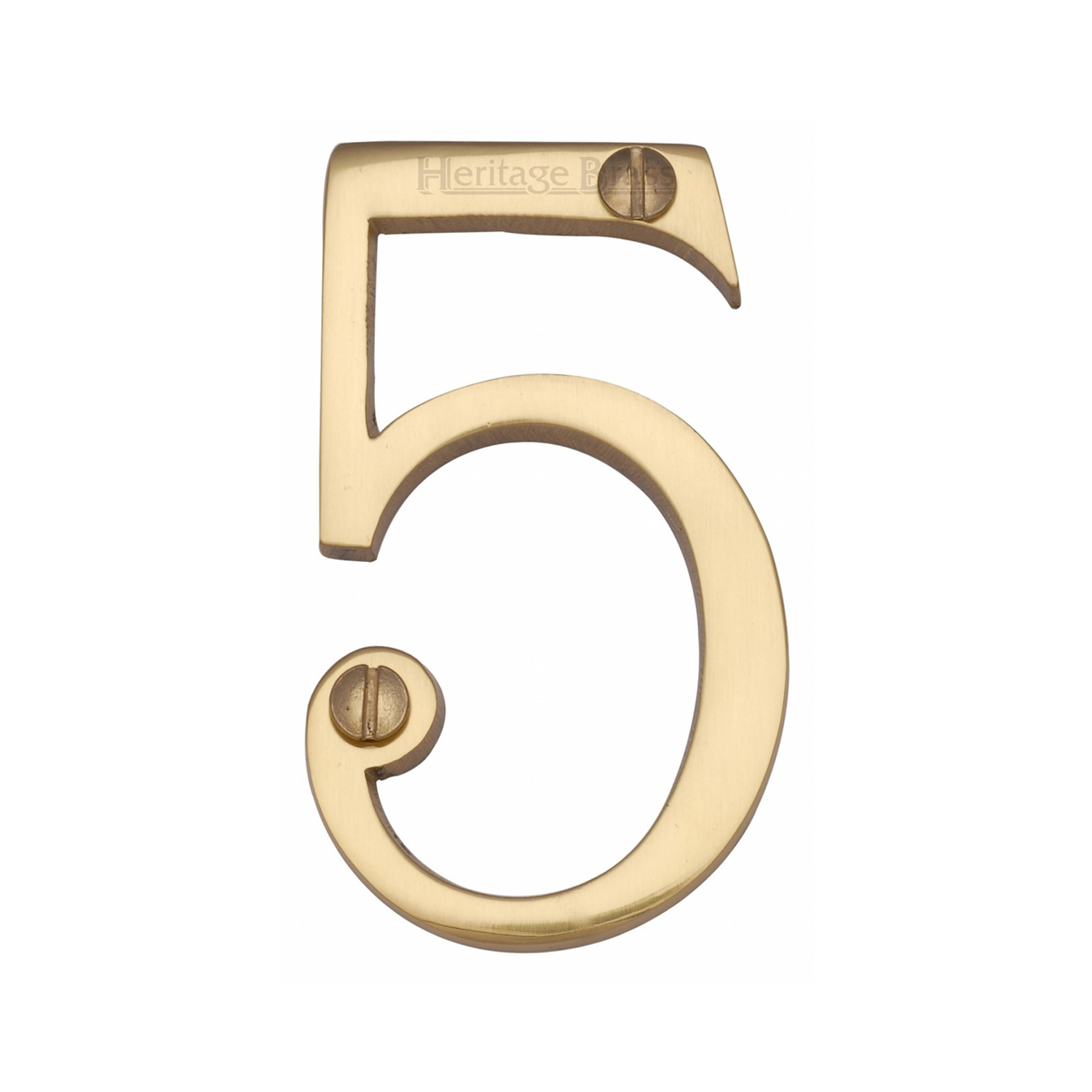 Heritage Brass Numeral 5 Face Fix 76mm (3")