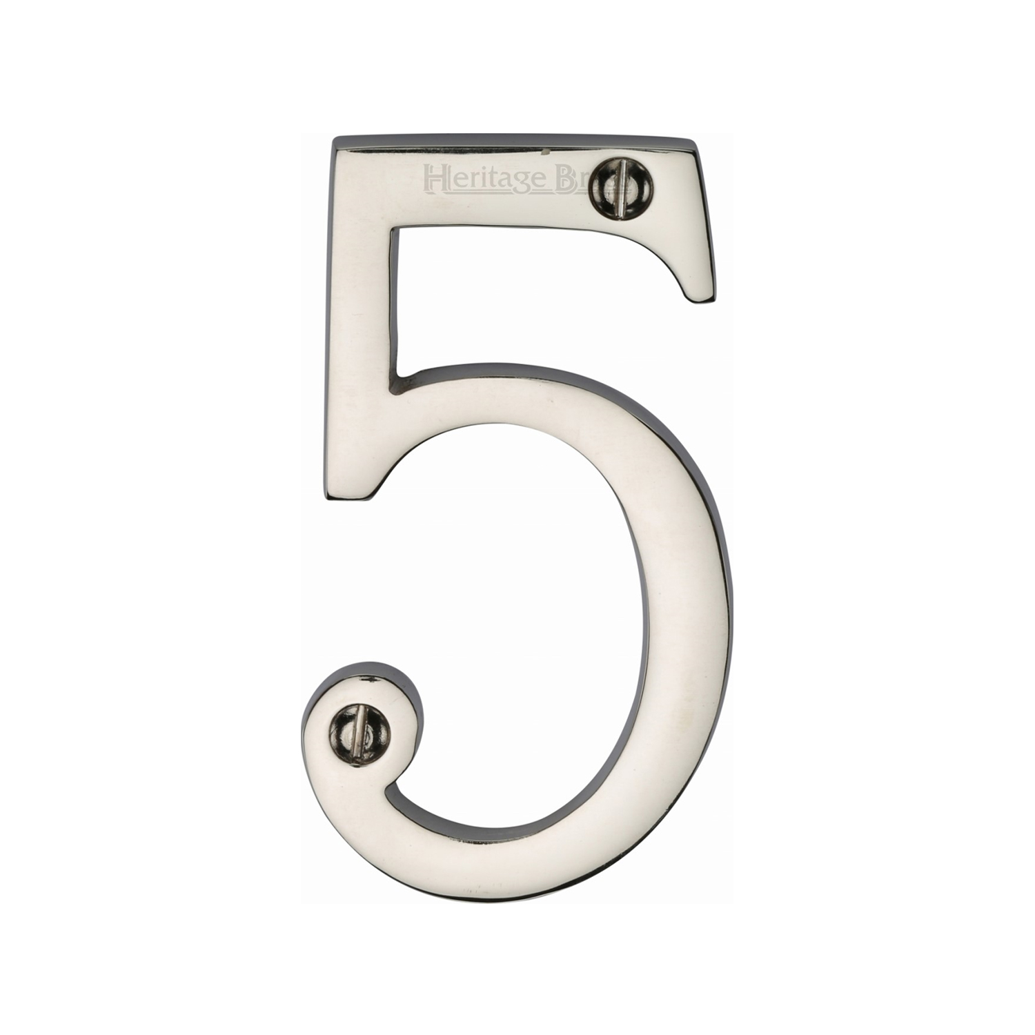 Heritage Brass Numeral 5 Face Fix 76mm (3")