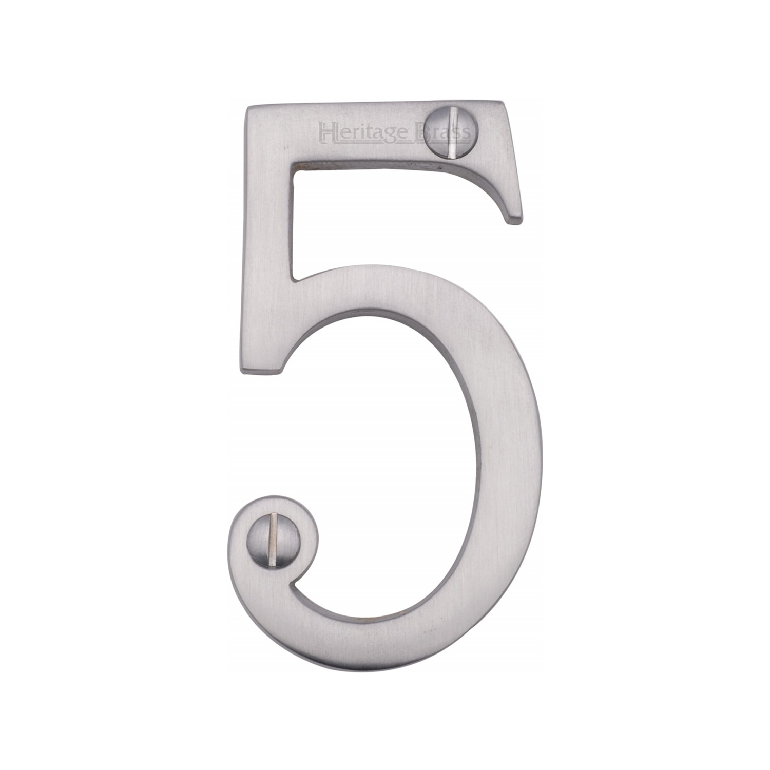 Heritage Brass Numeral 5 Face Fix 76mm (3")