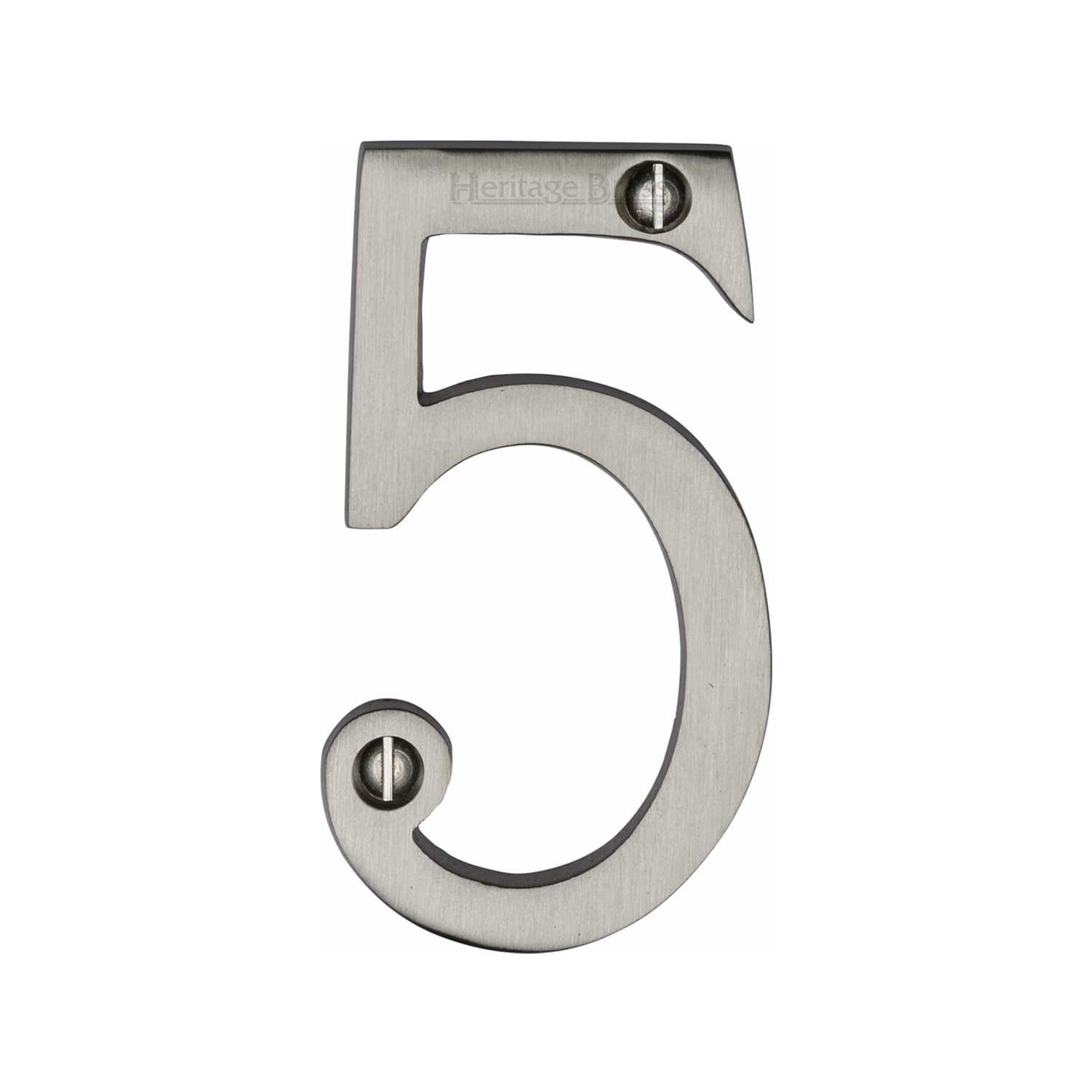 Heritage Brass Numeral 5 Face Fix 76mm (3")