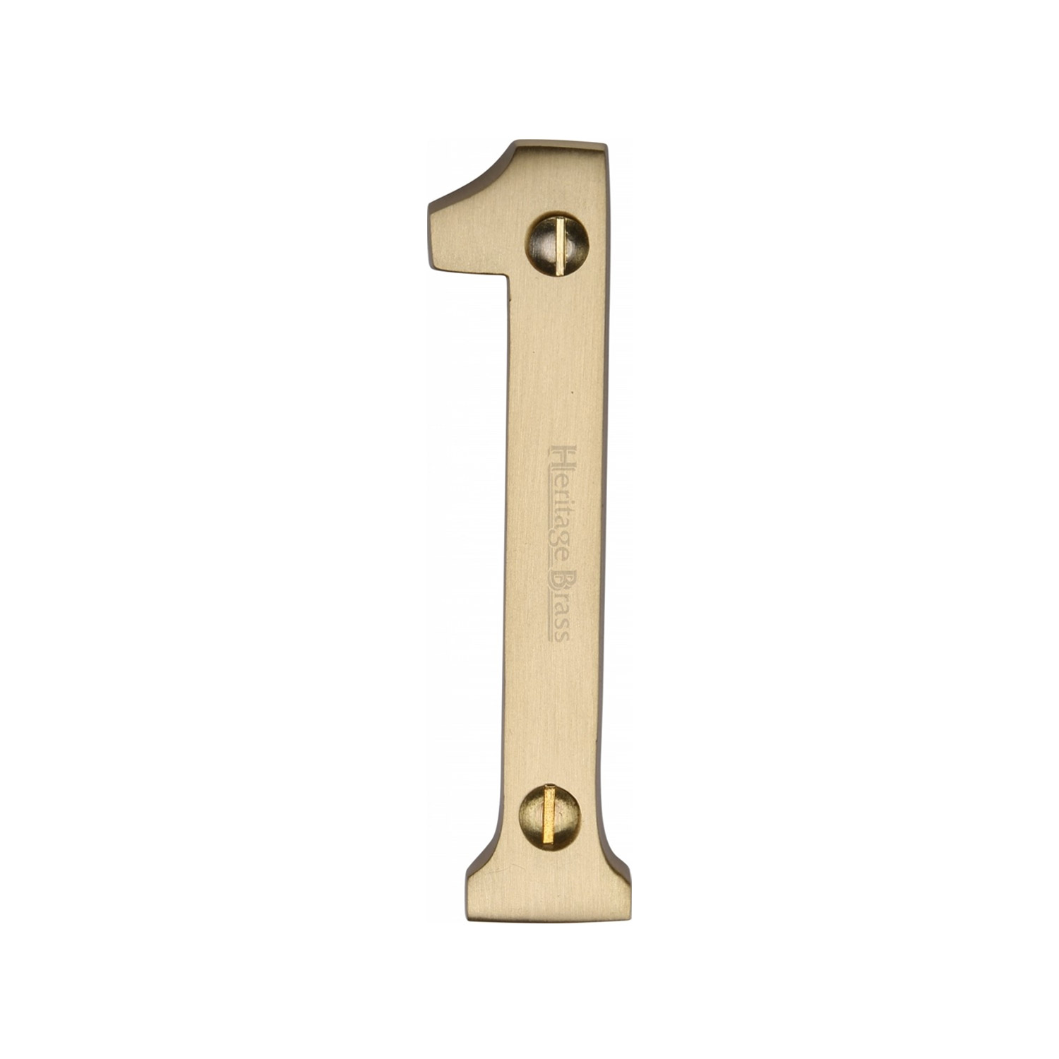 Heritage Brass Numeral 1 Face Fix 76mm (3")