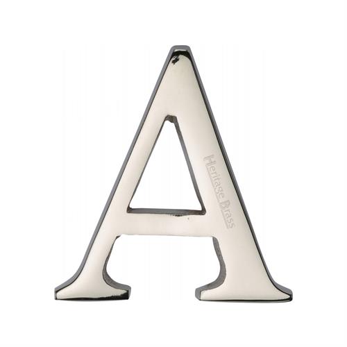 Heritage Brass Alphabet A Pin Fix 51mm (2")