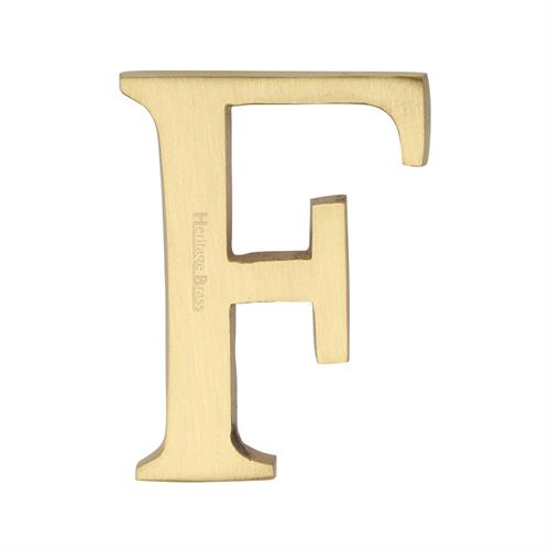 Heritage Brass Alphabet F Pin Fix 51mm (2")