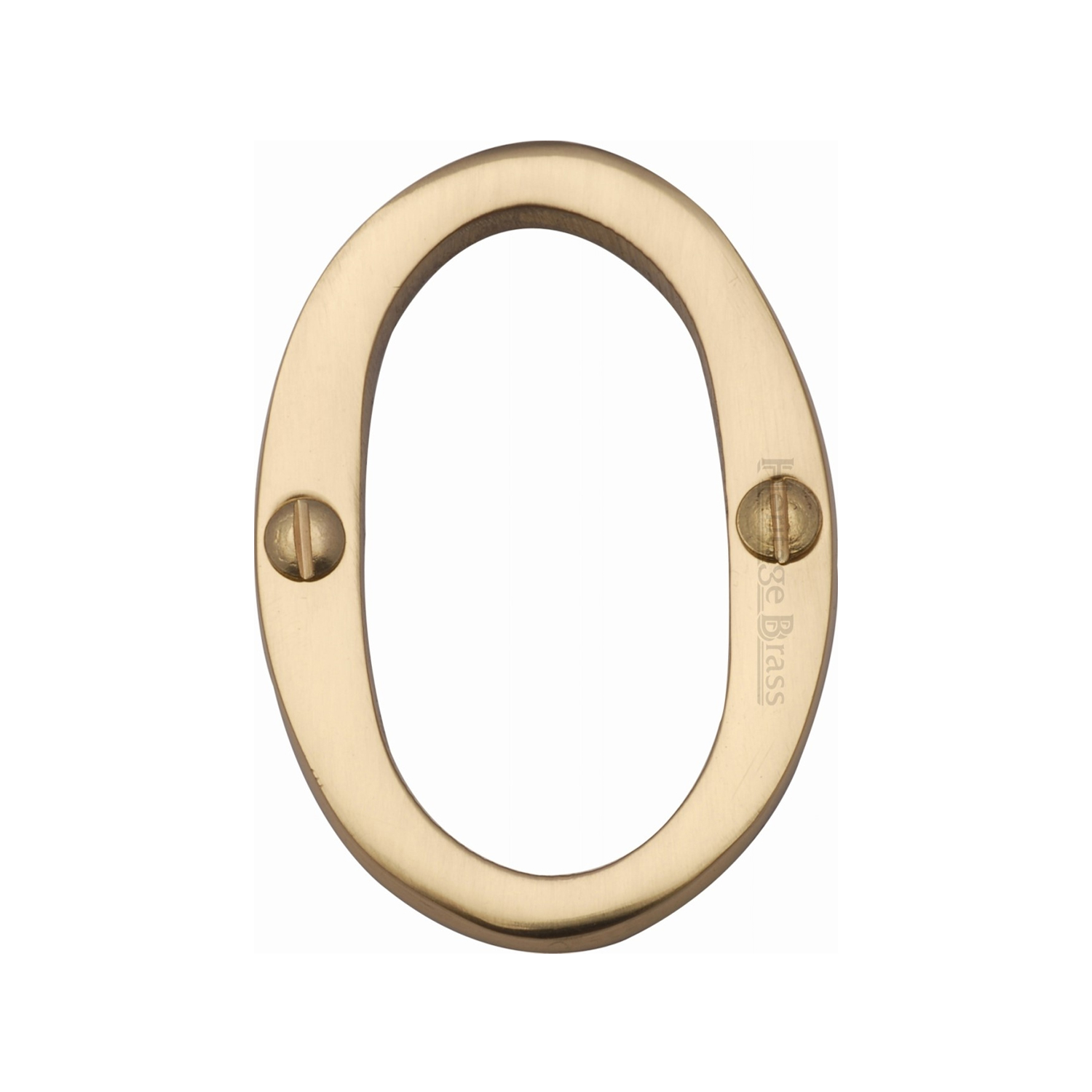Heritage Brass Numeral 0 Face Fix 51mm (2")