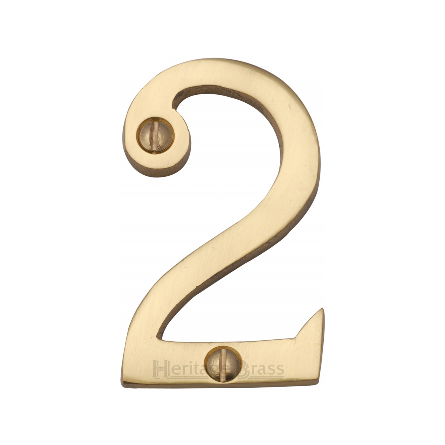 Heritage Brass Numeral 2 Face Fix 51mm (2")