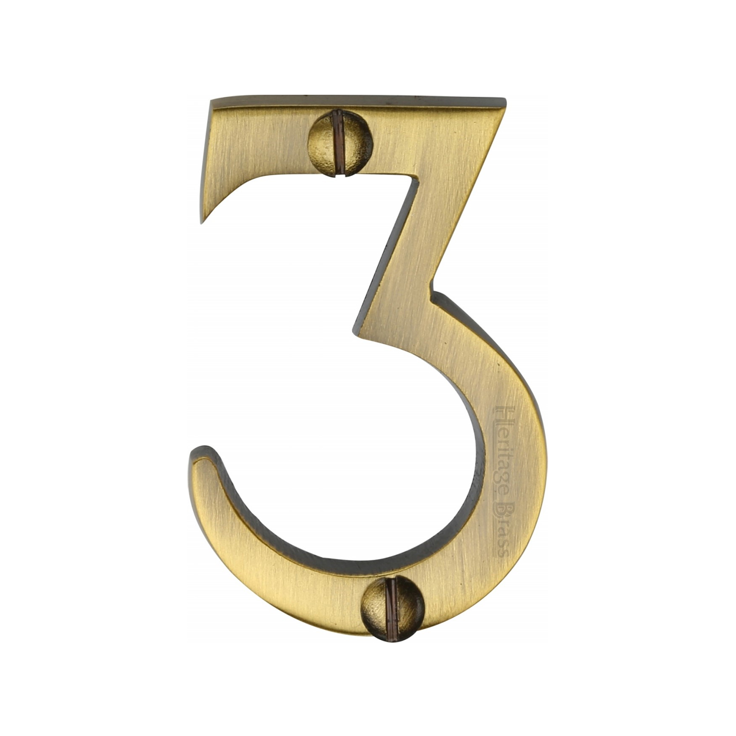 Heritage Brass Numeral 3 Face Fix 51mm (2")