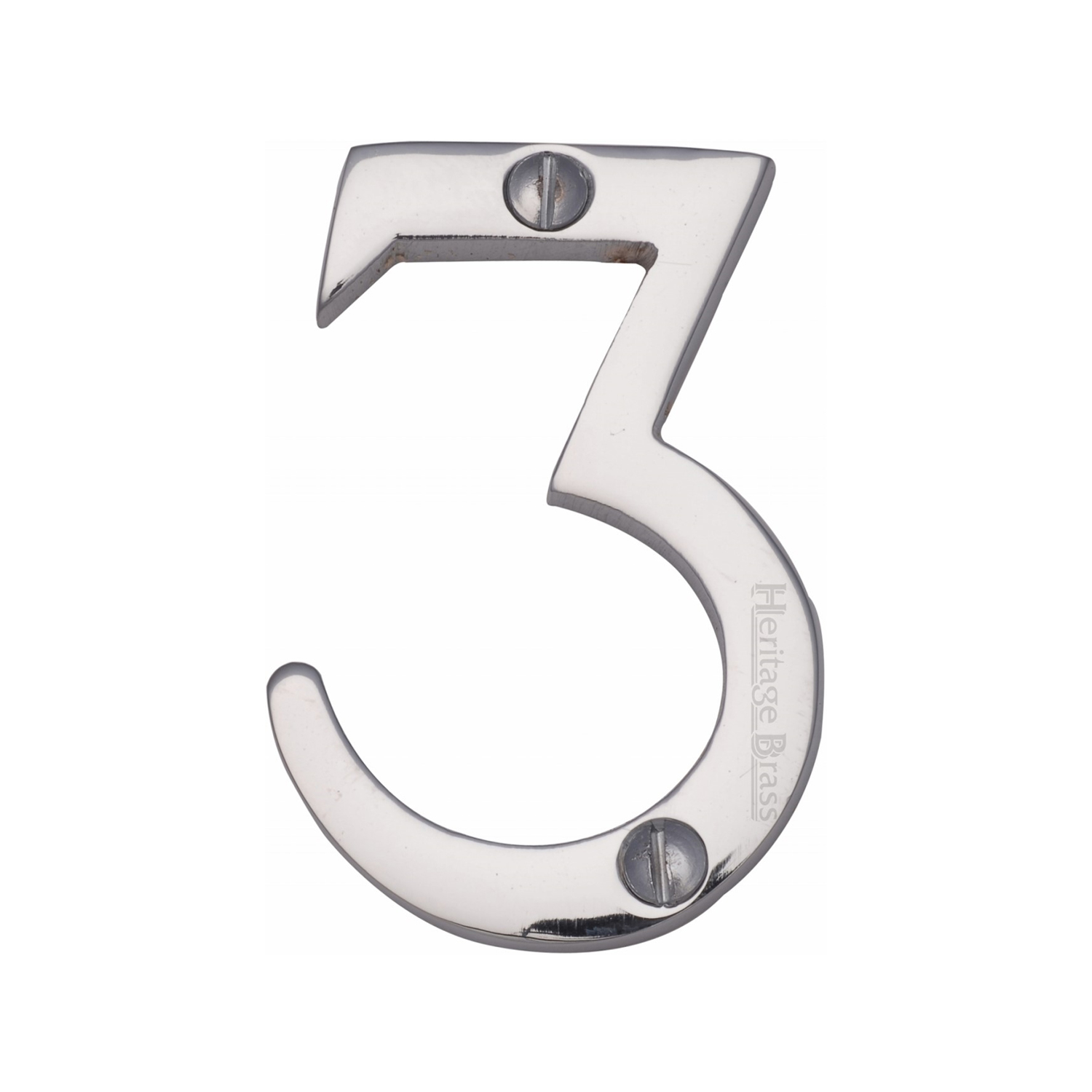 Heritage Brass Numeral 3 Face Fix 51mm (2")