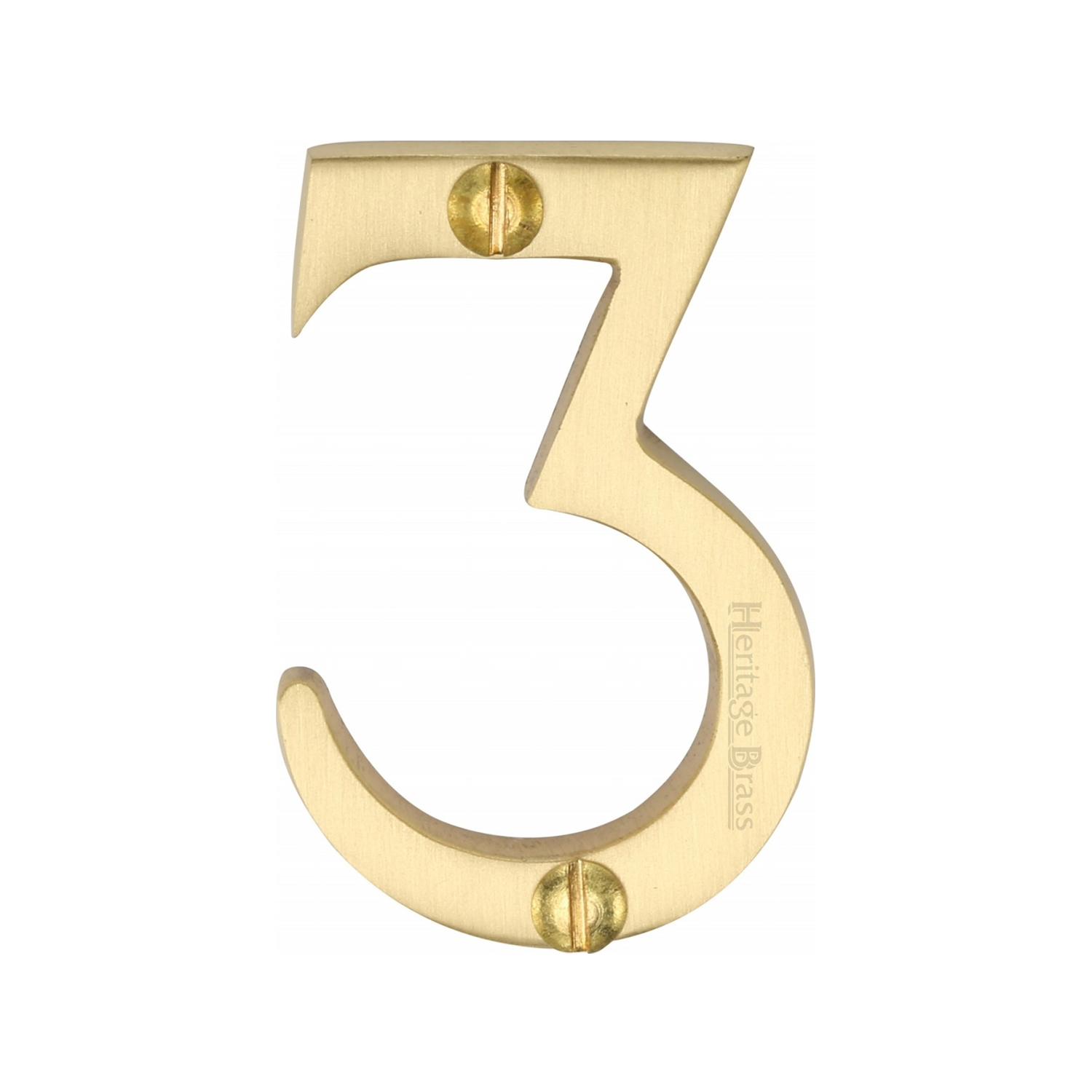 Heritage Brass Numeral 3 Face Fix 51mm (2")