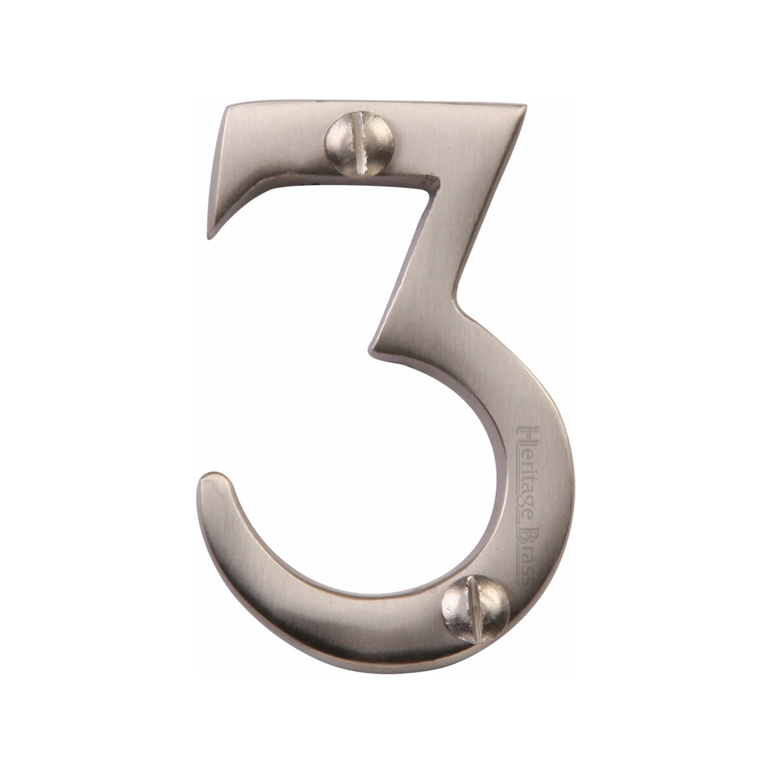 Heritage Brass Numeral 3 Face Fix 51mm (2")