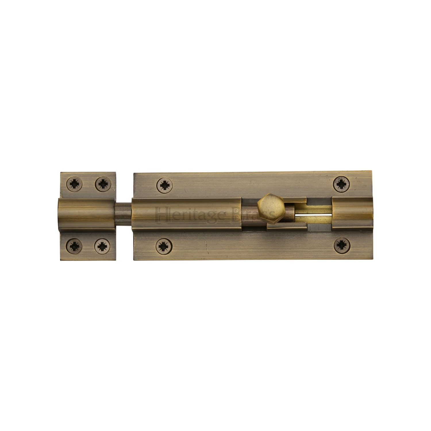 Heritage Brass Door Bolt Straight 4" x 1.5"