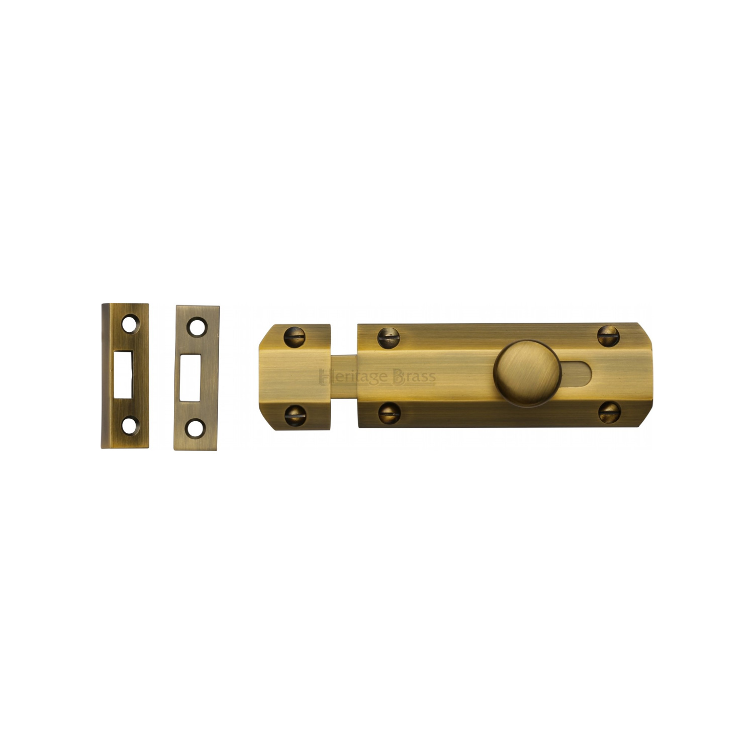 Heritage Brass Door Bolt Flat 4"