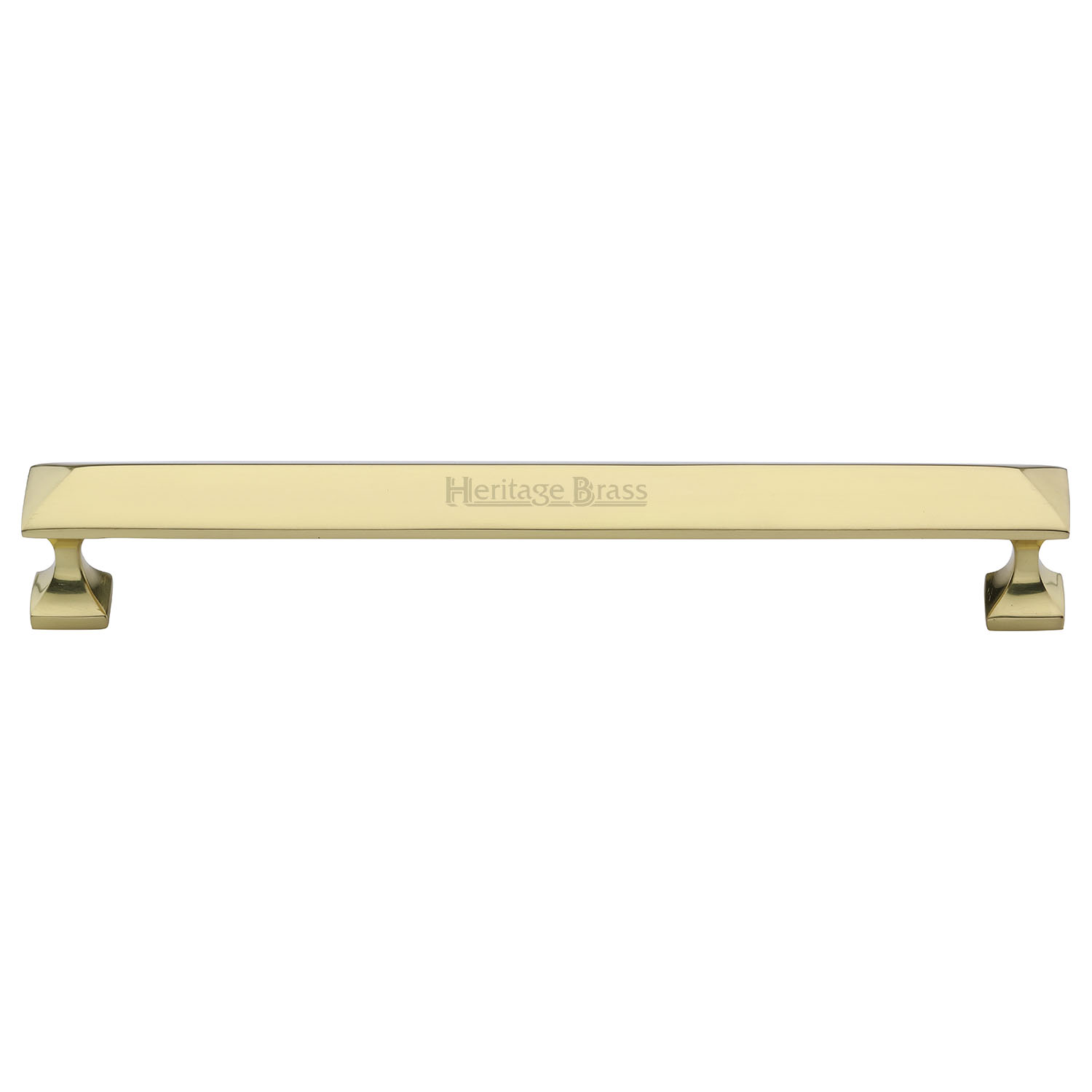 Heritage Brass Cabinet Pull Pyramid Design 203mm c/c