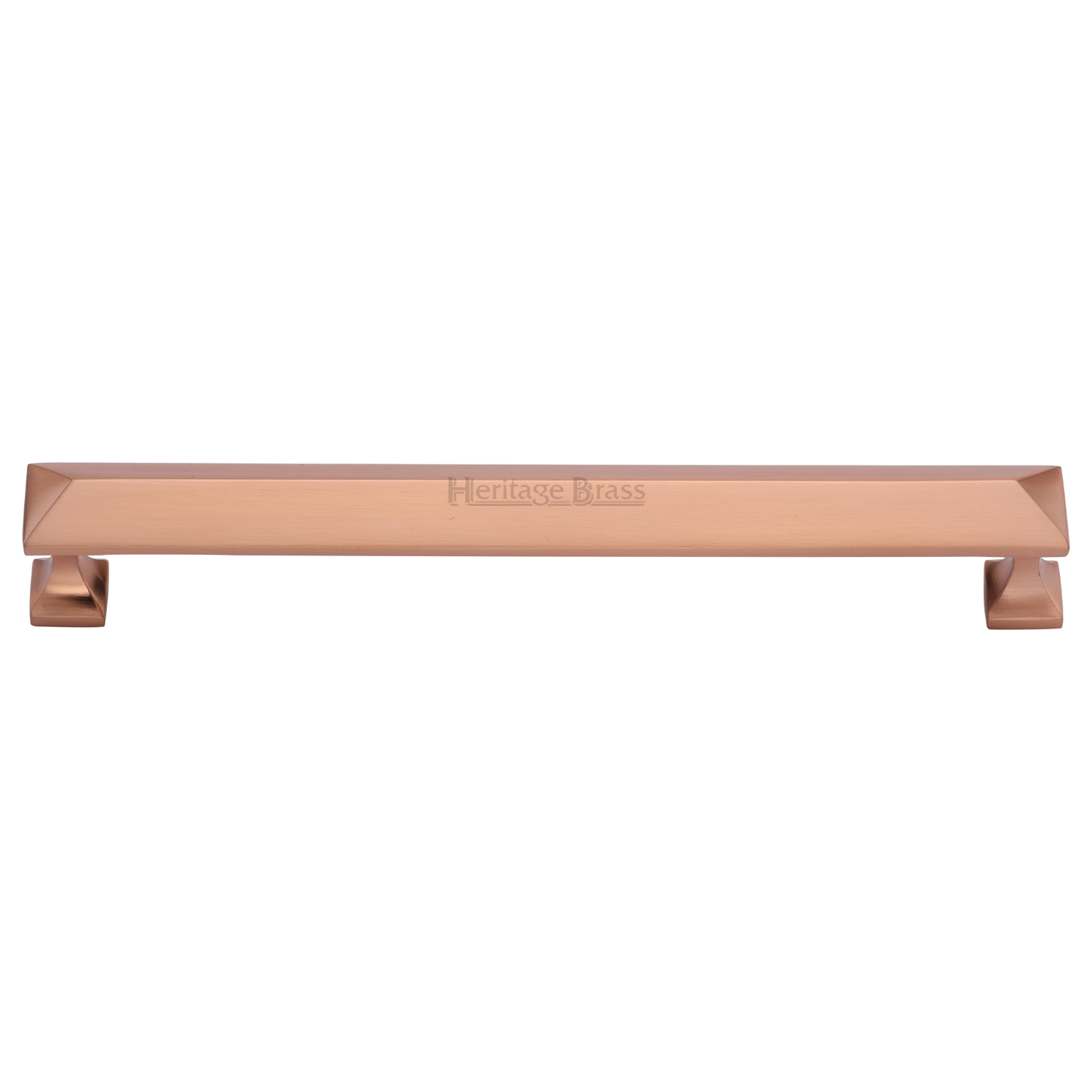 Heritage Brass Cabinet Pull Pyramid Design 203mm c/c