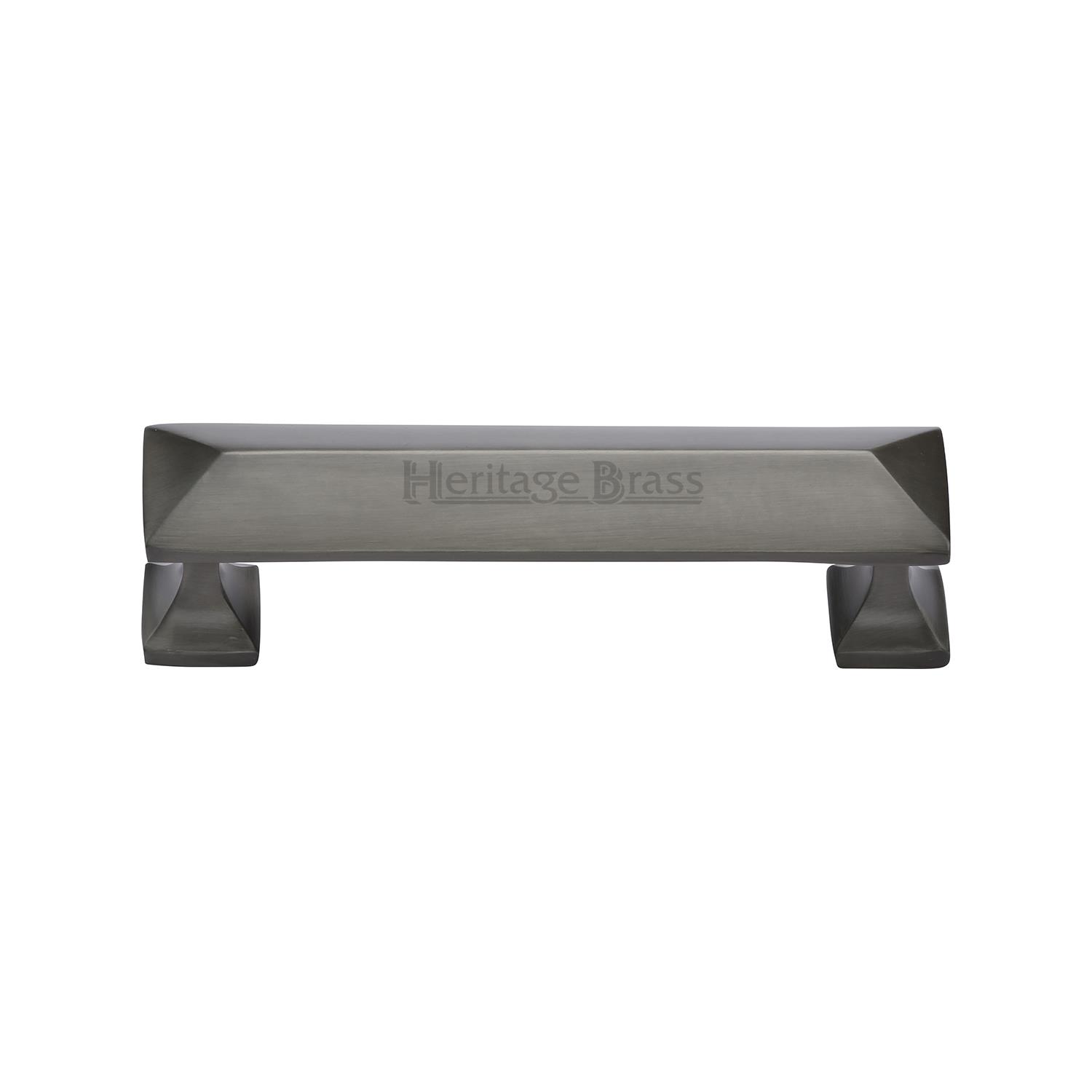 Heritage Brass Cabinet Pull Pyramid Design 96mm c/c