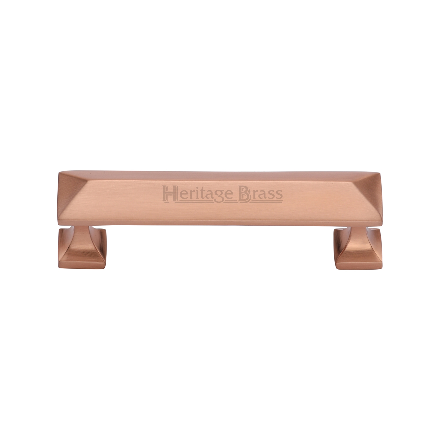 Heritage Brass Cabinet Pull Pyramid Design 96mm c/c