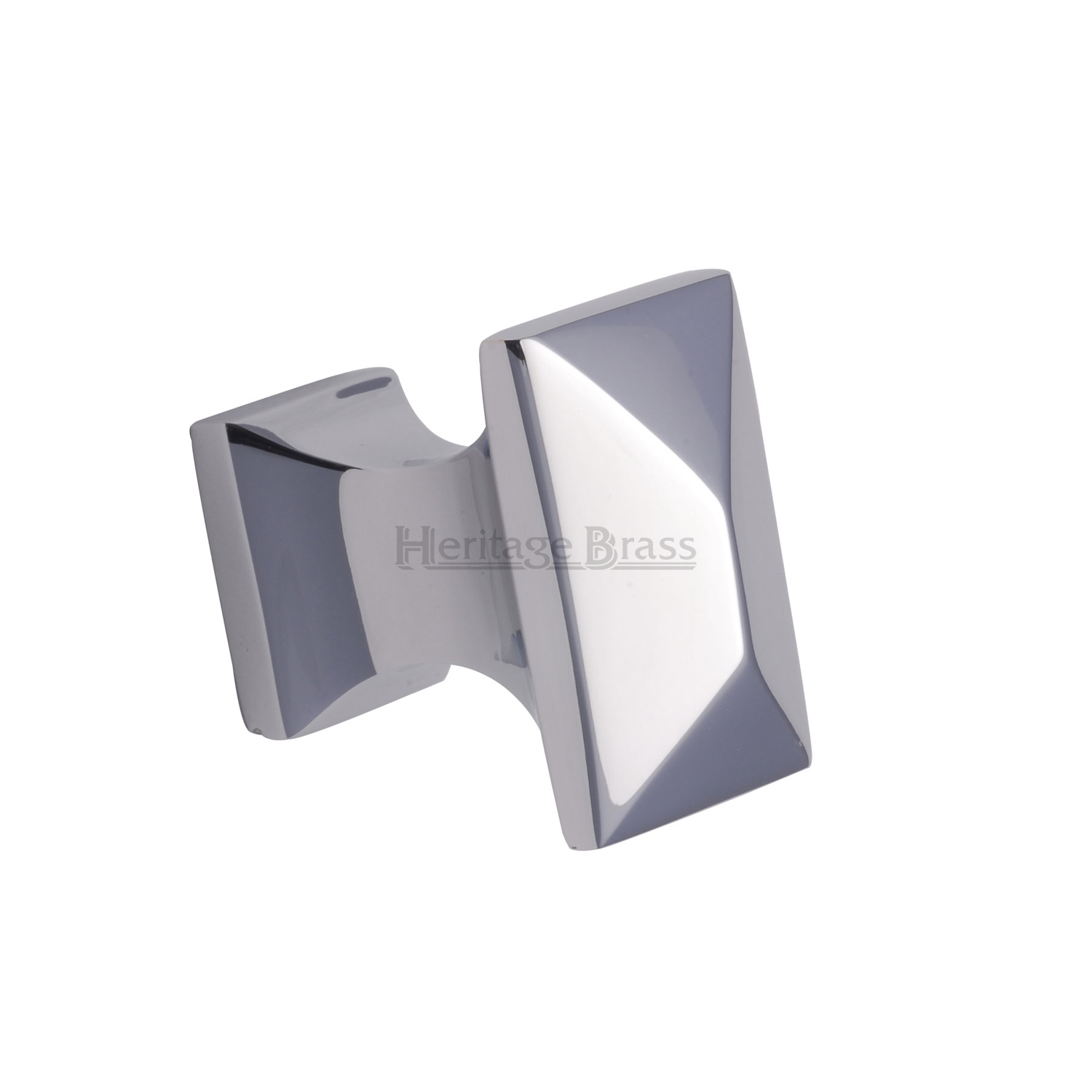 Heritage Brass Cabinet Knob Pyramid Design 35mm