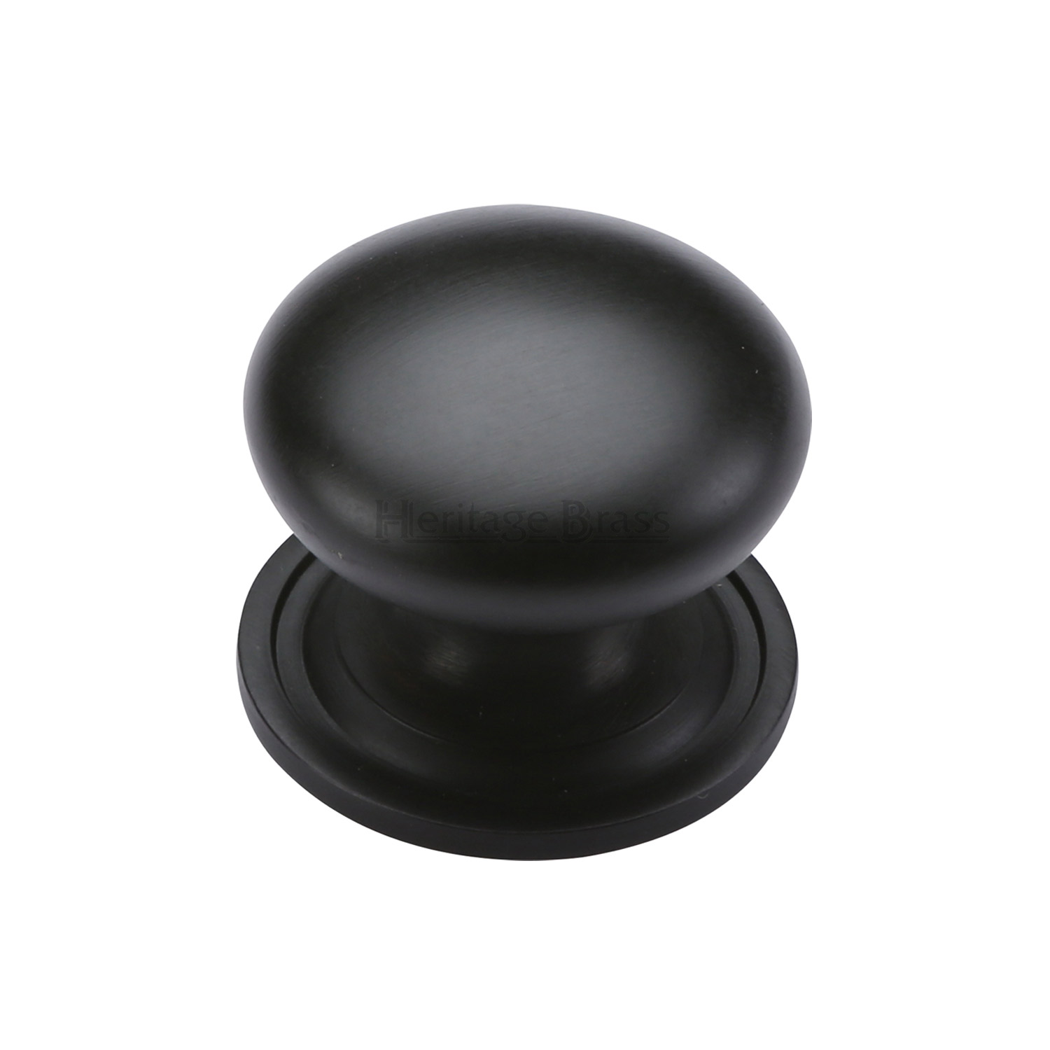 Heritage Brass Cabinet Knob Victorian Round Design with Base 32mm