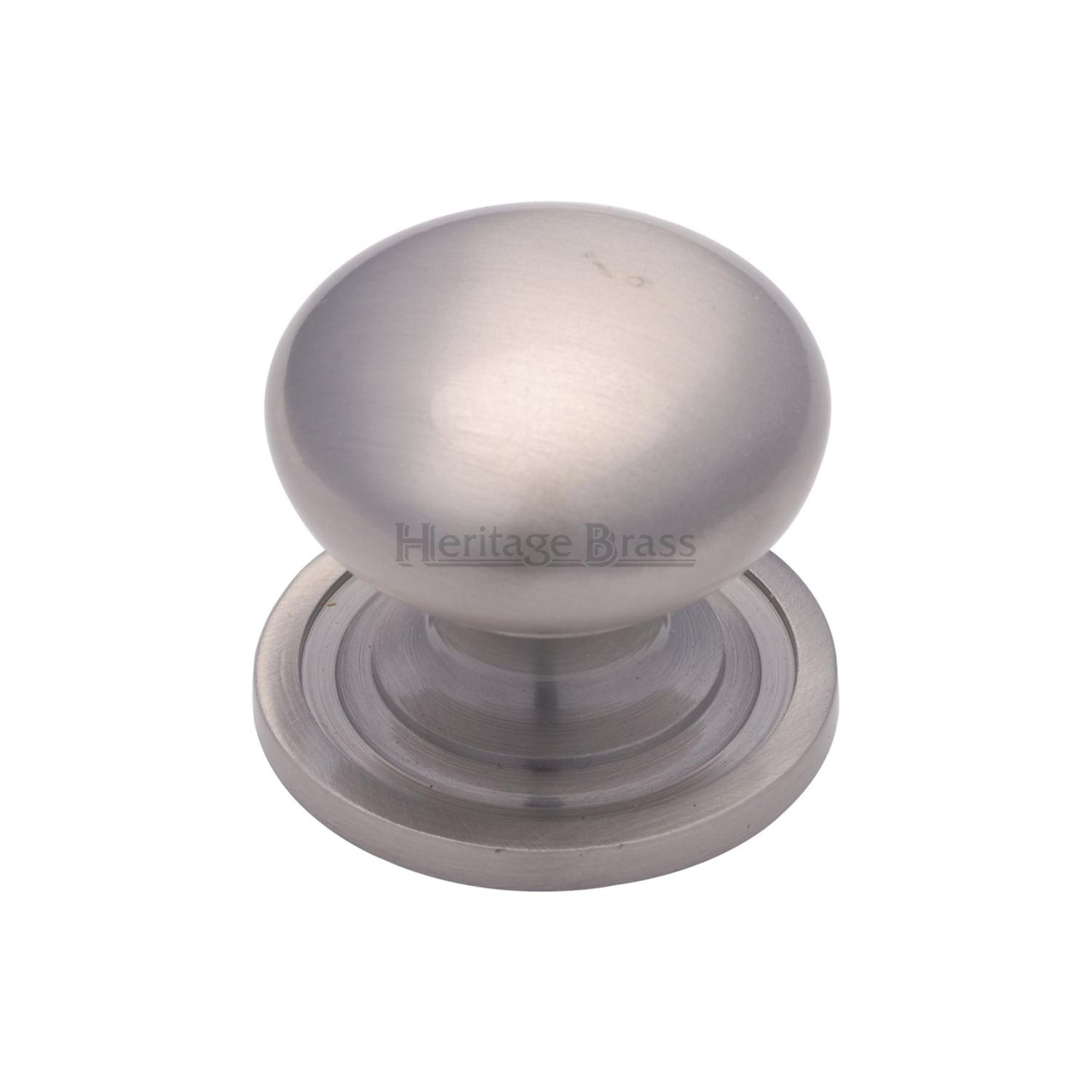 Heritage Brass Cabinet Knob Victorian Round Design with Base 32mm