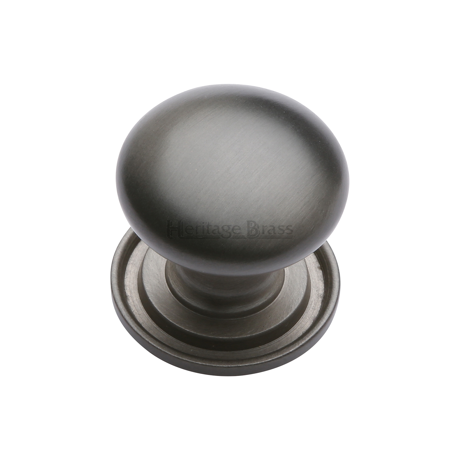 Heritage Brass Cabinet Knob Victorian Round Design with Base 48mm