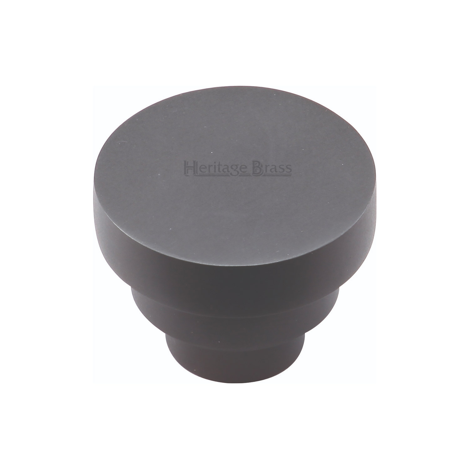 Heritage Brass Cabinet Knob Round Stepped Design 32mm
