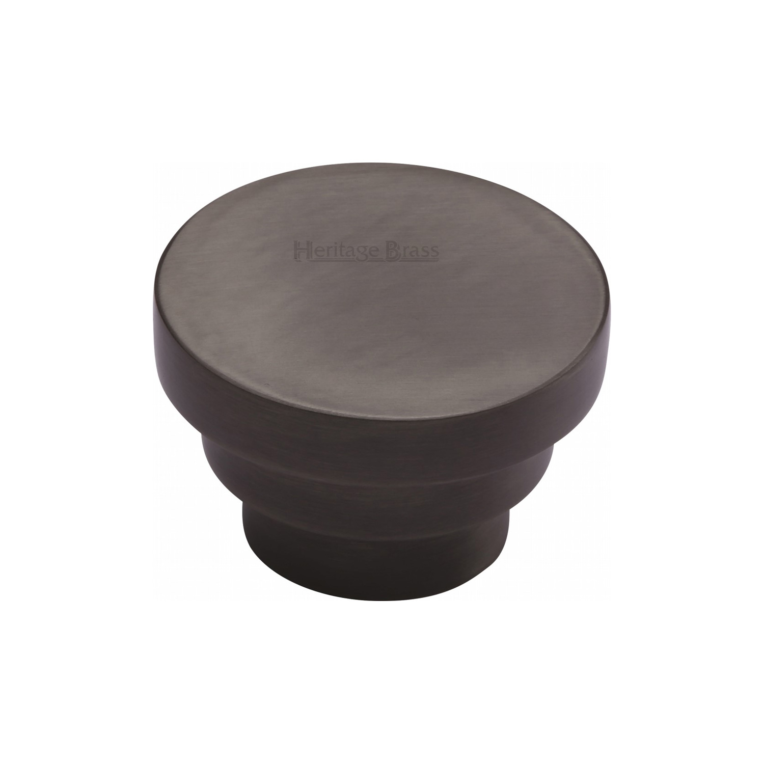 Heritage Brass Cabinet Knob Round Stepped Design 32mm
