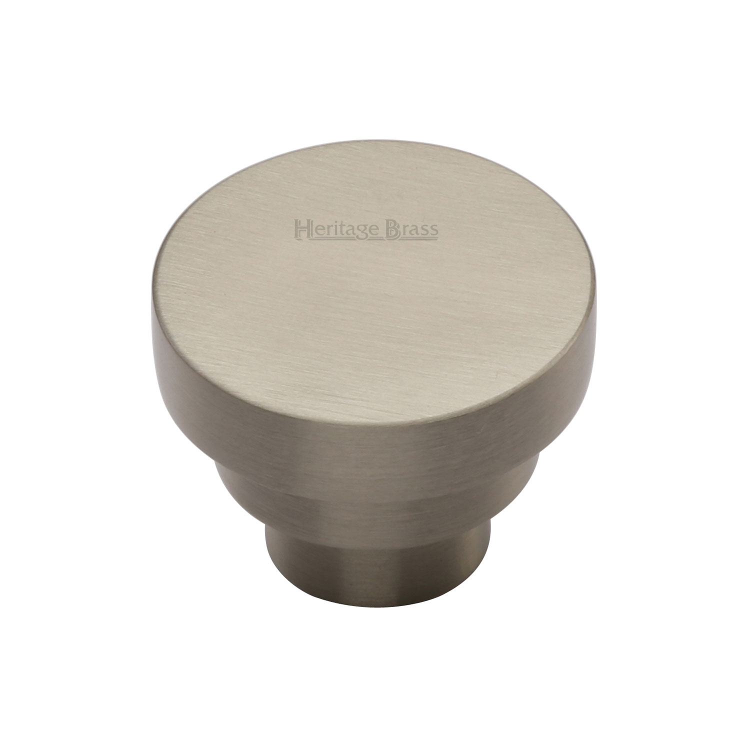 Heritage Brass Cabinet Knob Round Stepped Design 32mm