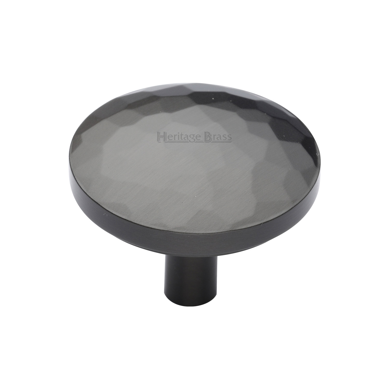 Heritage Brass Cabinet Knob Hammered Design 38mm