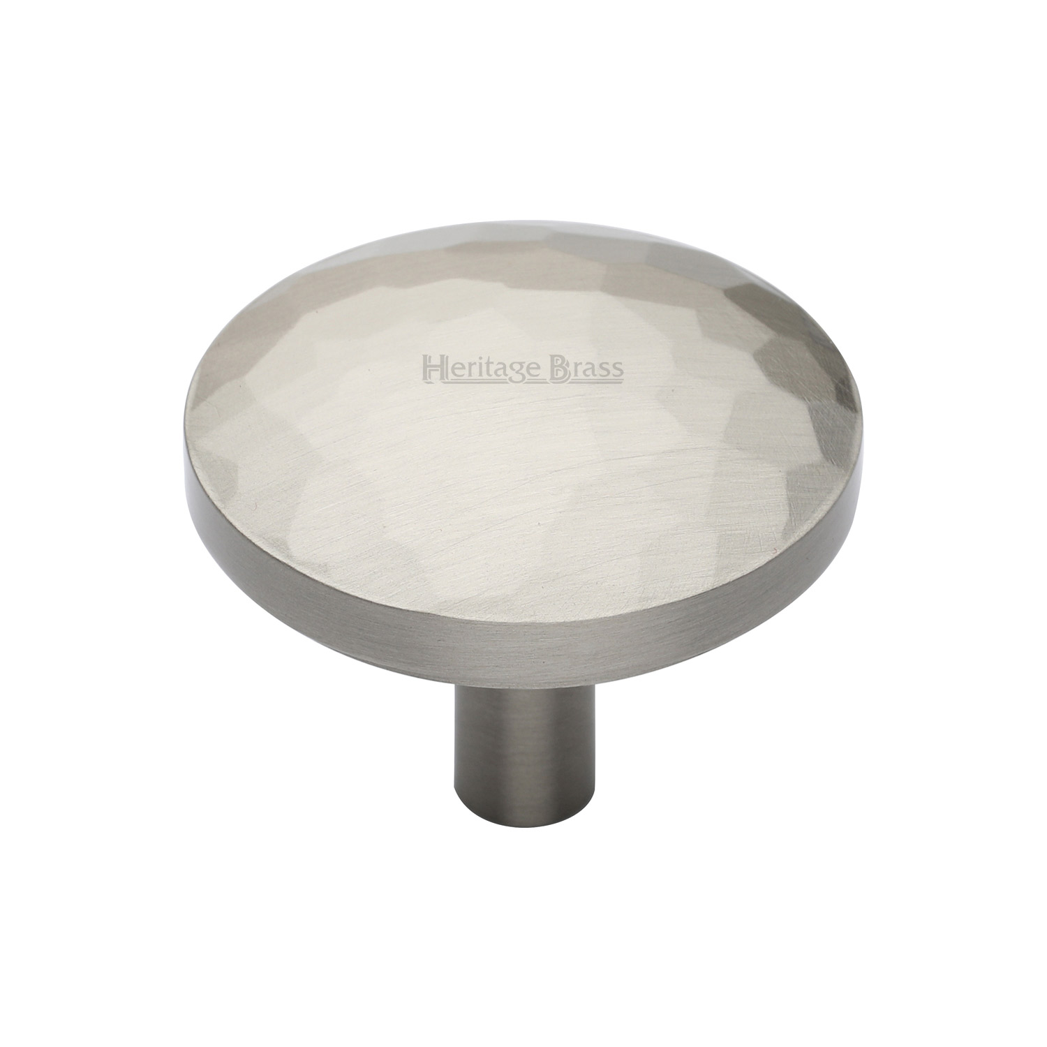 Heritage Brass Cabinet Knob Hammered Design 38mm