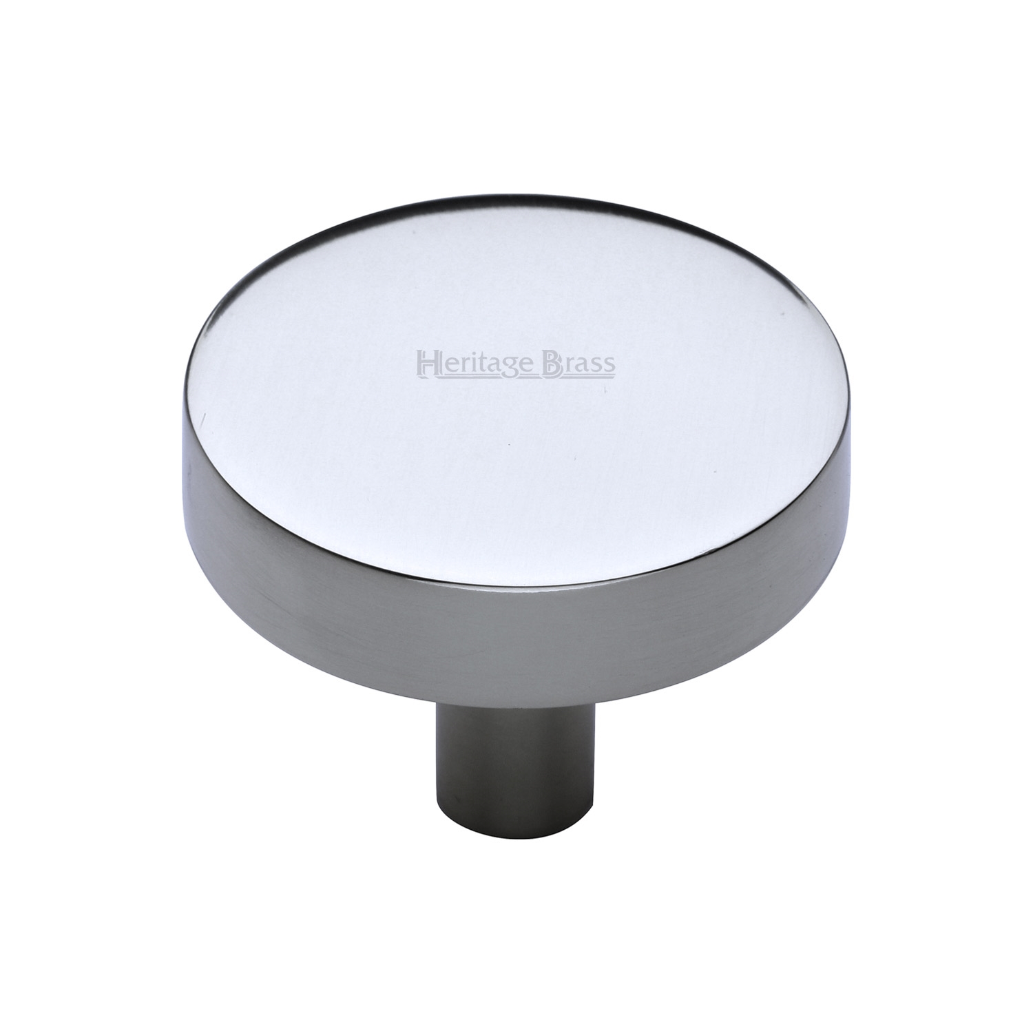 Heritage Brass Cabinet Knob Disc Design 32mm