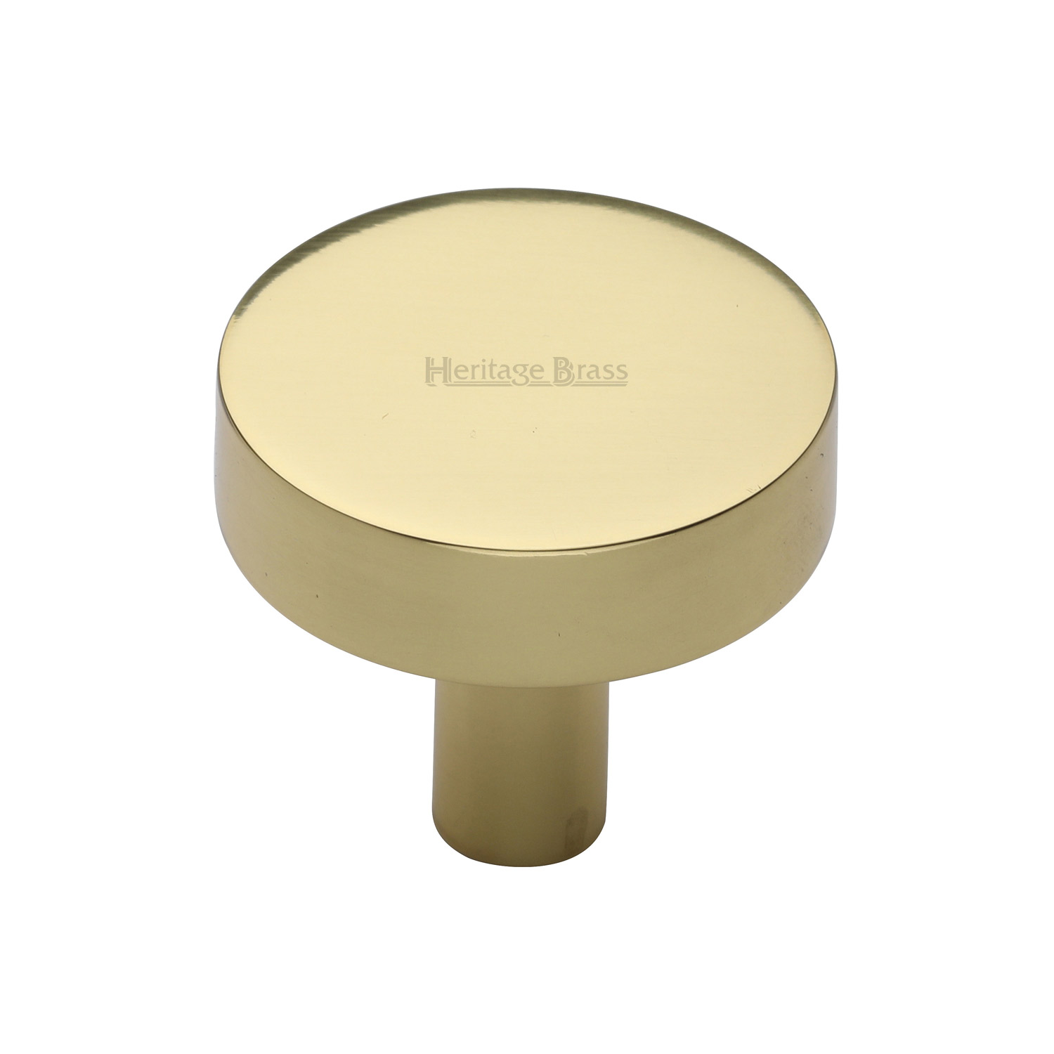 Heritage Brass Cabinet Knob Disc Design 32mm