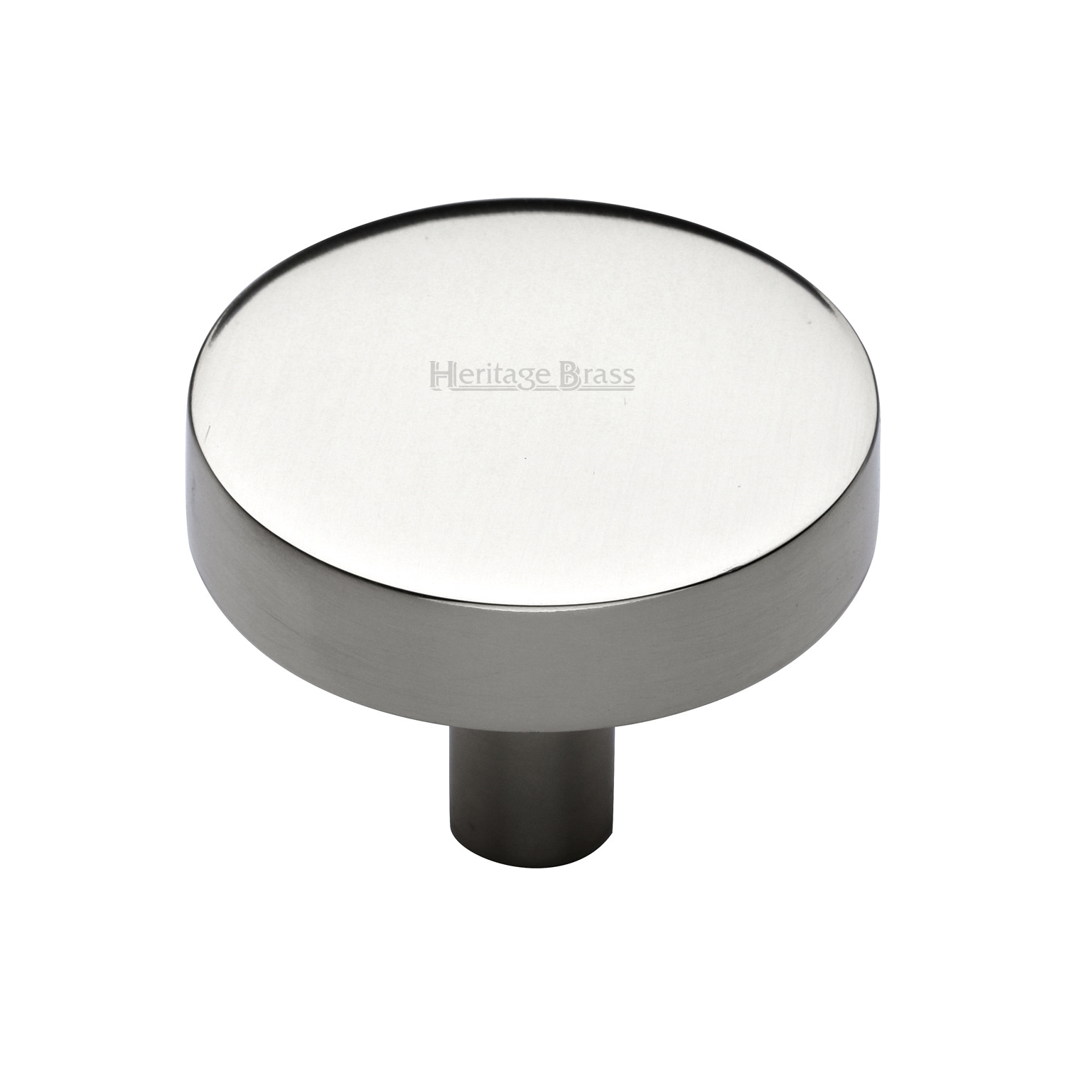 Heritage Brass Cabinet Knob Disc Design 32mm