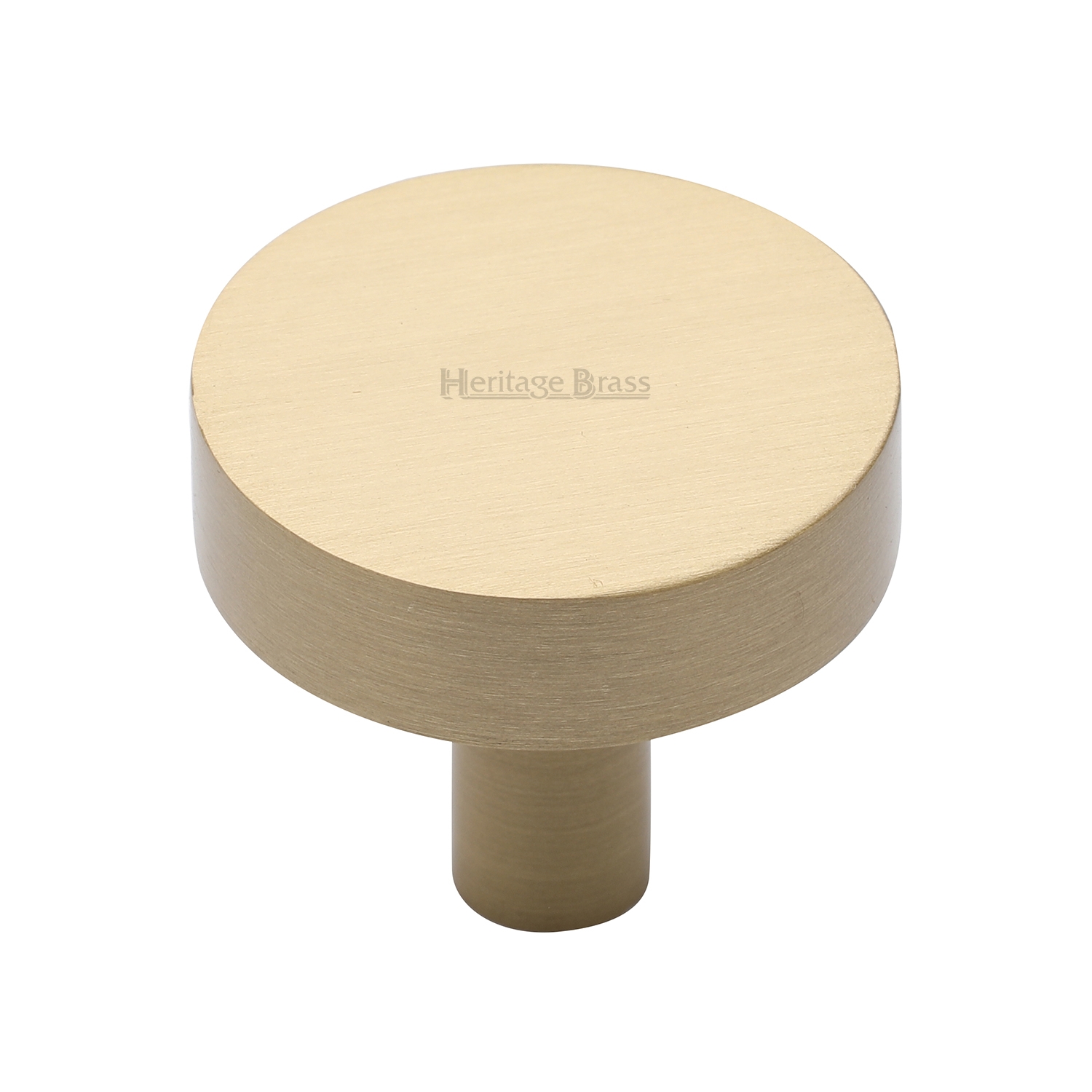 Heritage Brass Cabinet Knob Disc Design 32mm