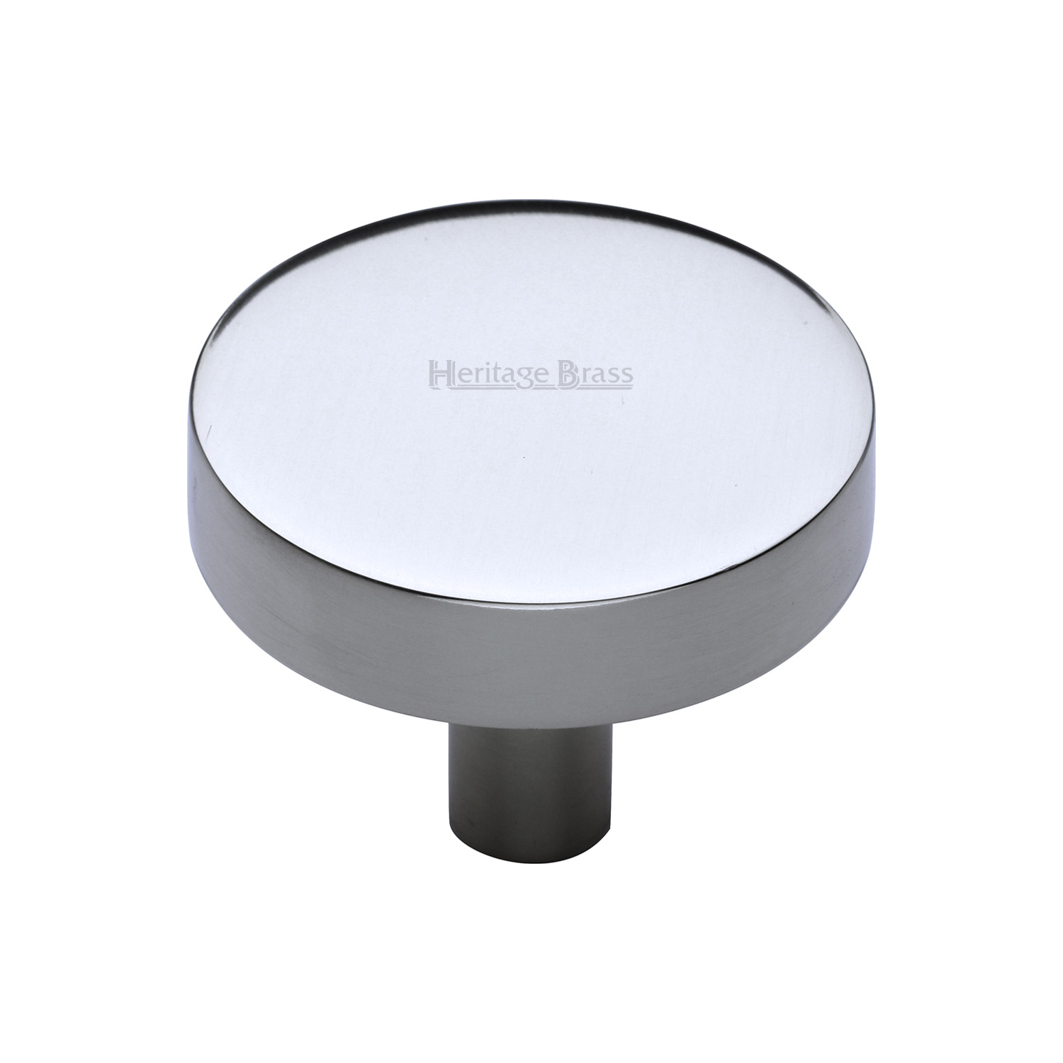 Heritage Brass Cabinet Knob Disc Design 38mm