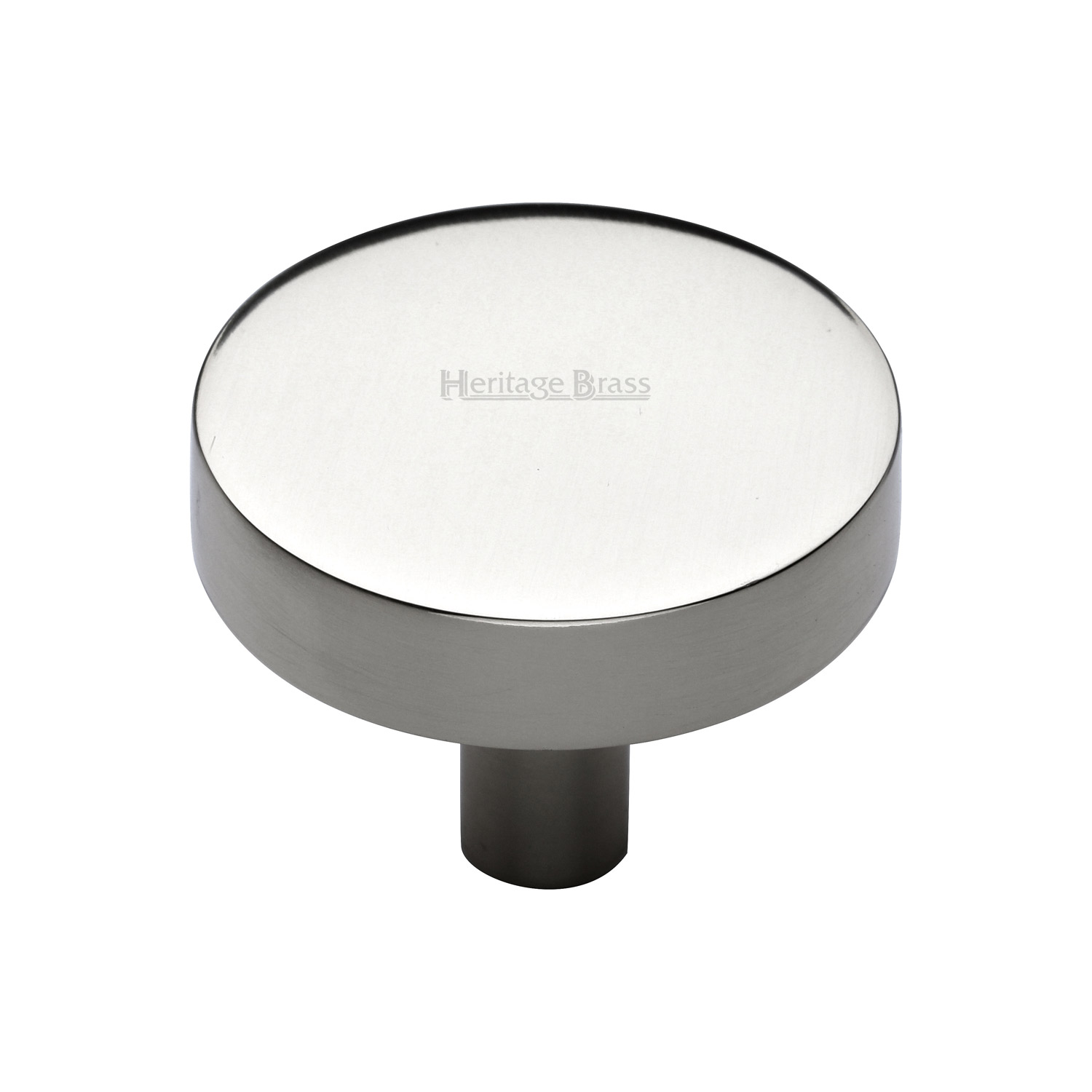 Heritage Brass Cabinet Knob Disc Design 38mm