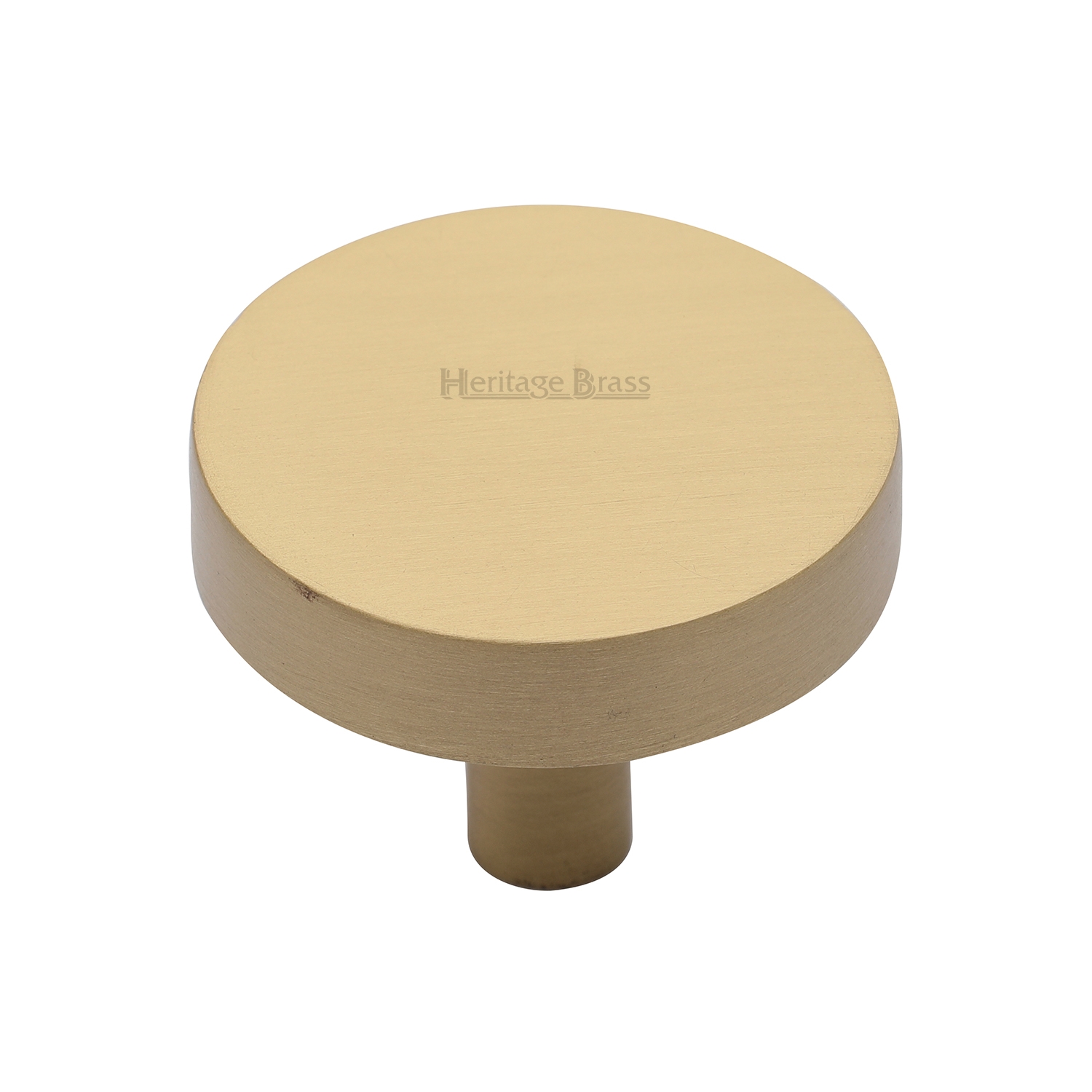 Heritage Brass Cabinet Knob Disc Design 38mm