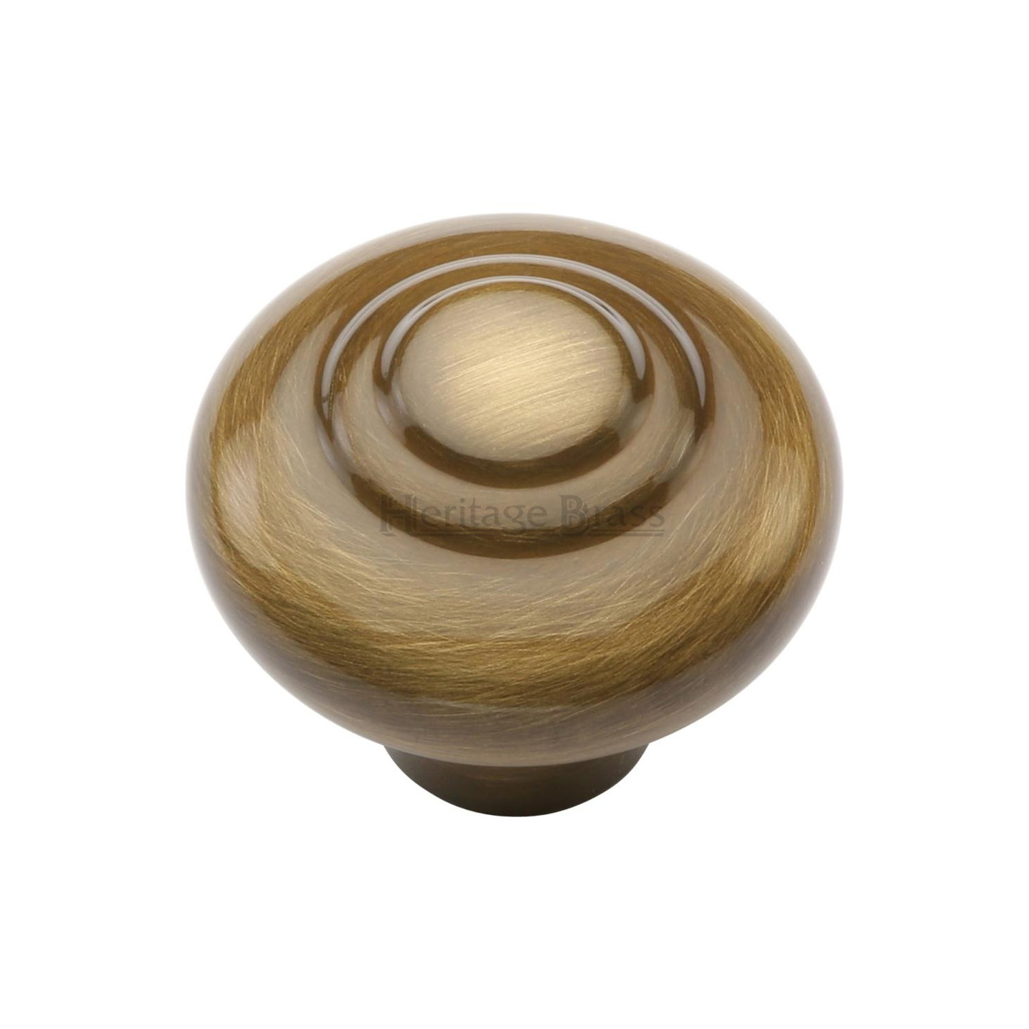 Heritage Brass Cabinet Knob Round Bead Design 32mm