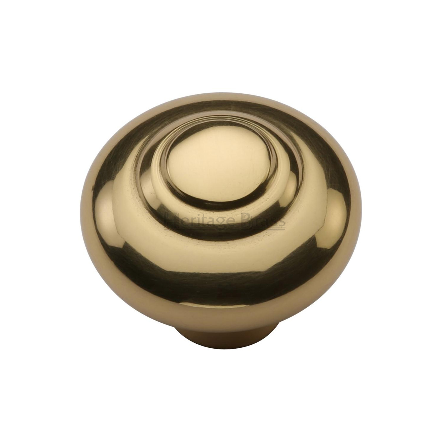 Heritage Brass Cabinet Knob Round Bead Design 32mm