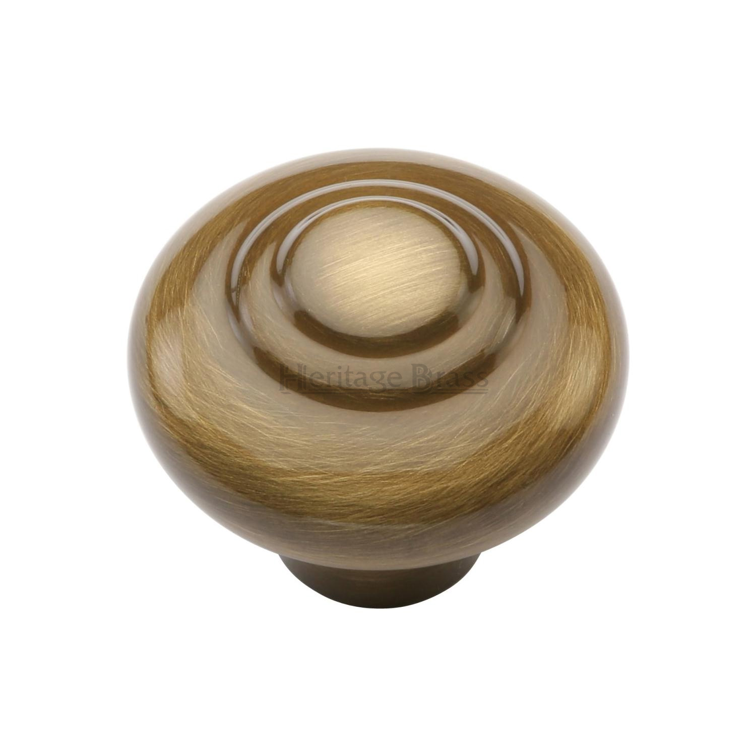 Heritage Brass Cabinet Knob Round Bead Design 38mm